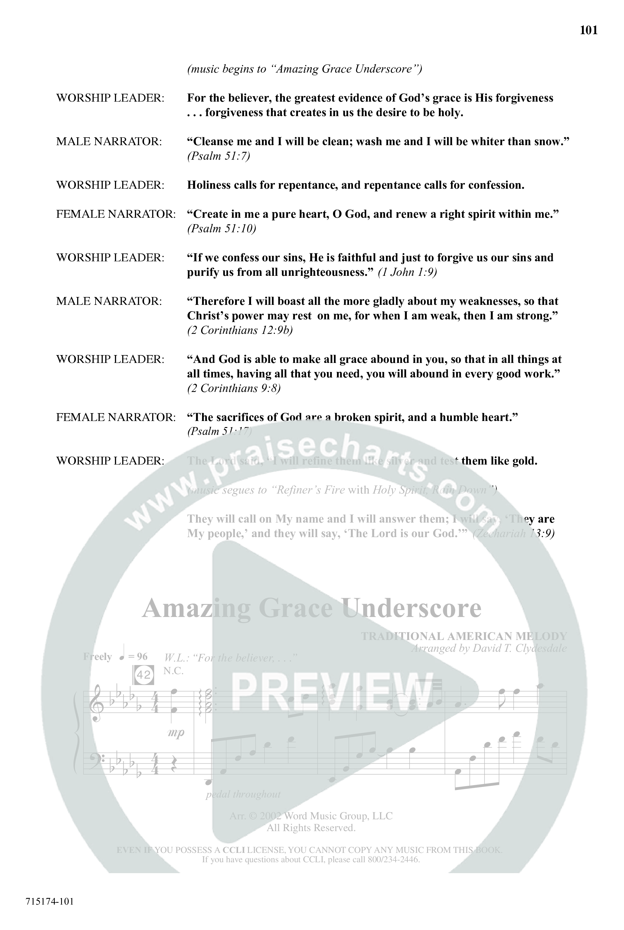 Evidence Of Grace (11 Song Choral Collection) Song 8 (Piano SATB) (Word Music Choral)