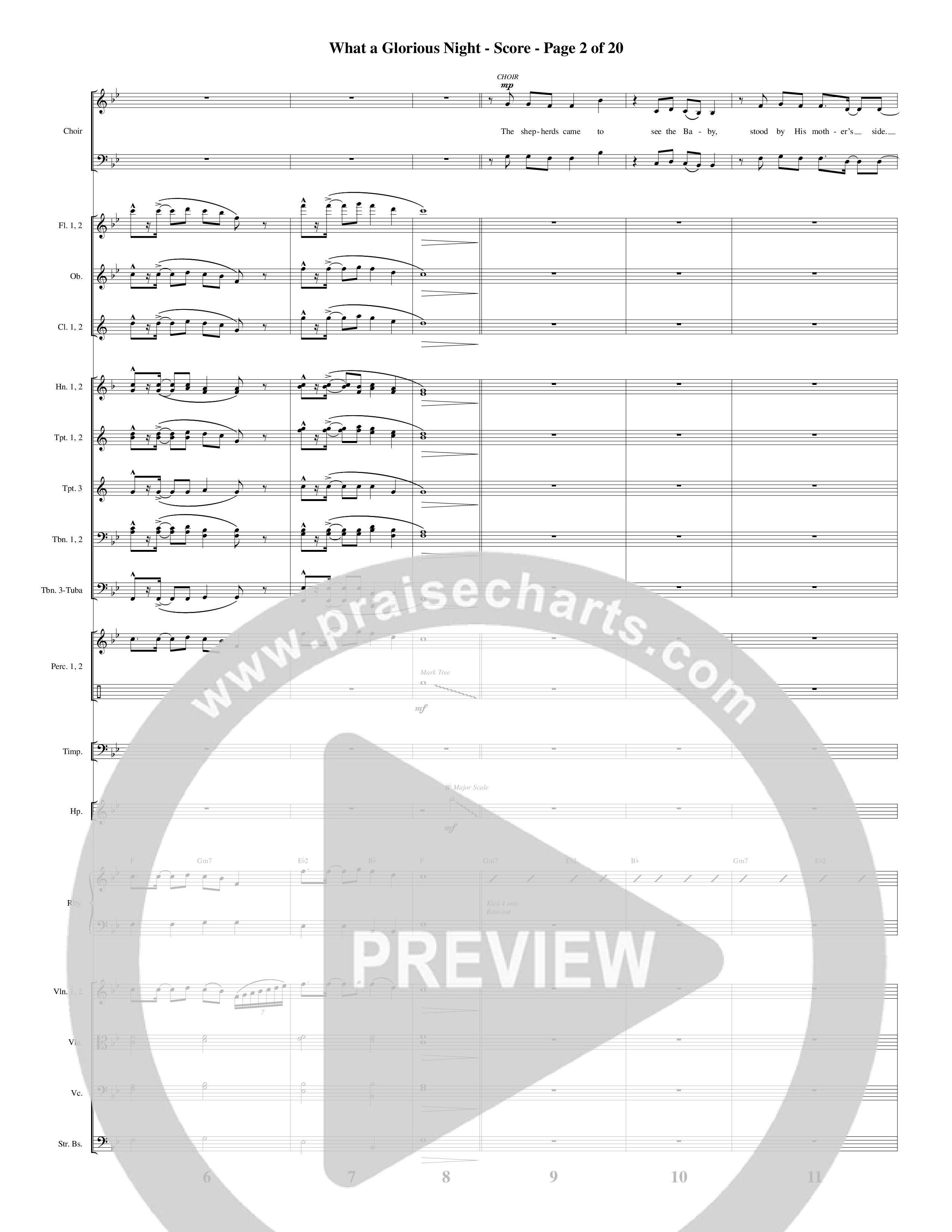 Glorious Light Of Christmas (9 Song Choral Collection) Song 1 (Orchestration) (Word Music Choral / Arr. Marty Hamby)