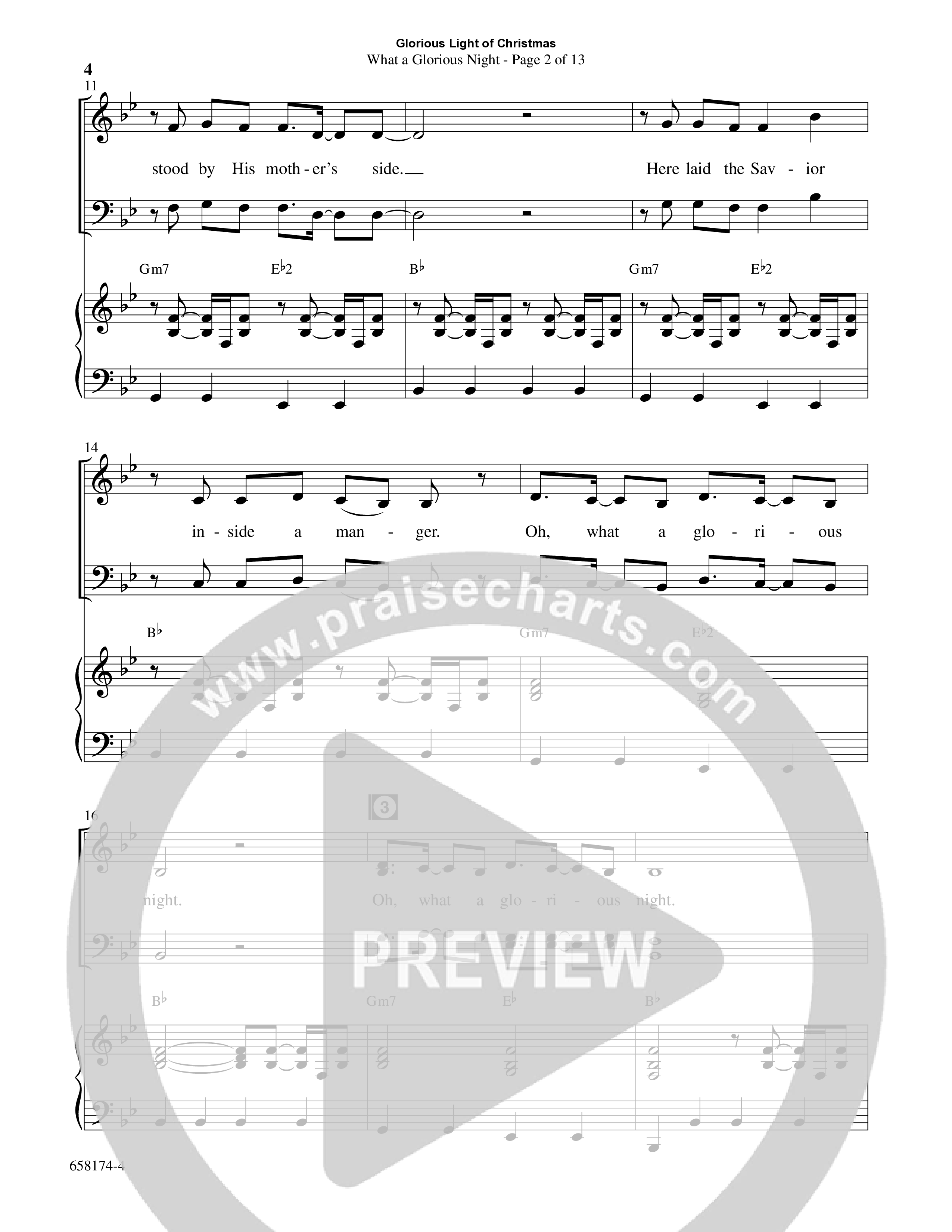 Glorious Light Of Christmas (9 Song Choral Collection) Song 1 (Piano SATB) (Word Music Choral / Arr. Marty Hamby)