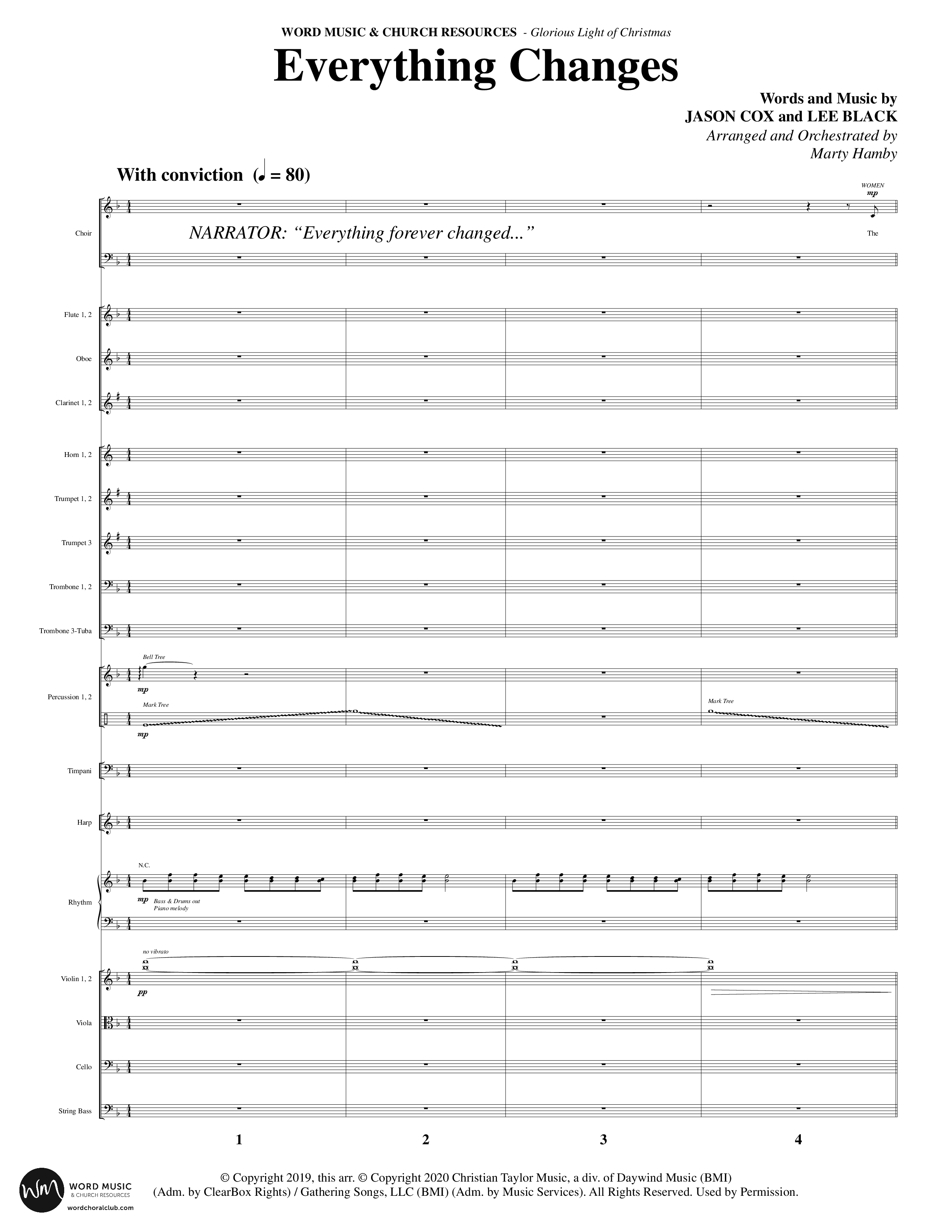 Glorious Light Of Christmas (9 Song Choral Collection) Song 3 (Orchestration) (Word Music Choral / Arr. Marty Hamby)