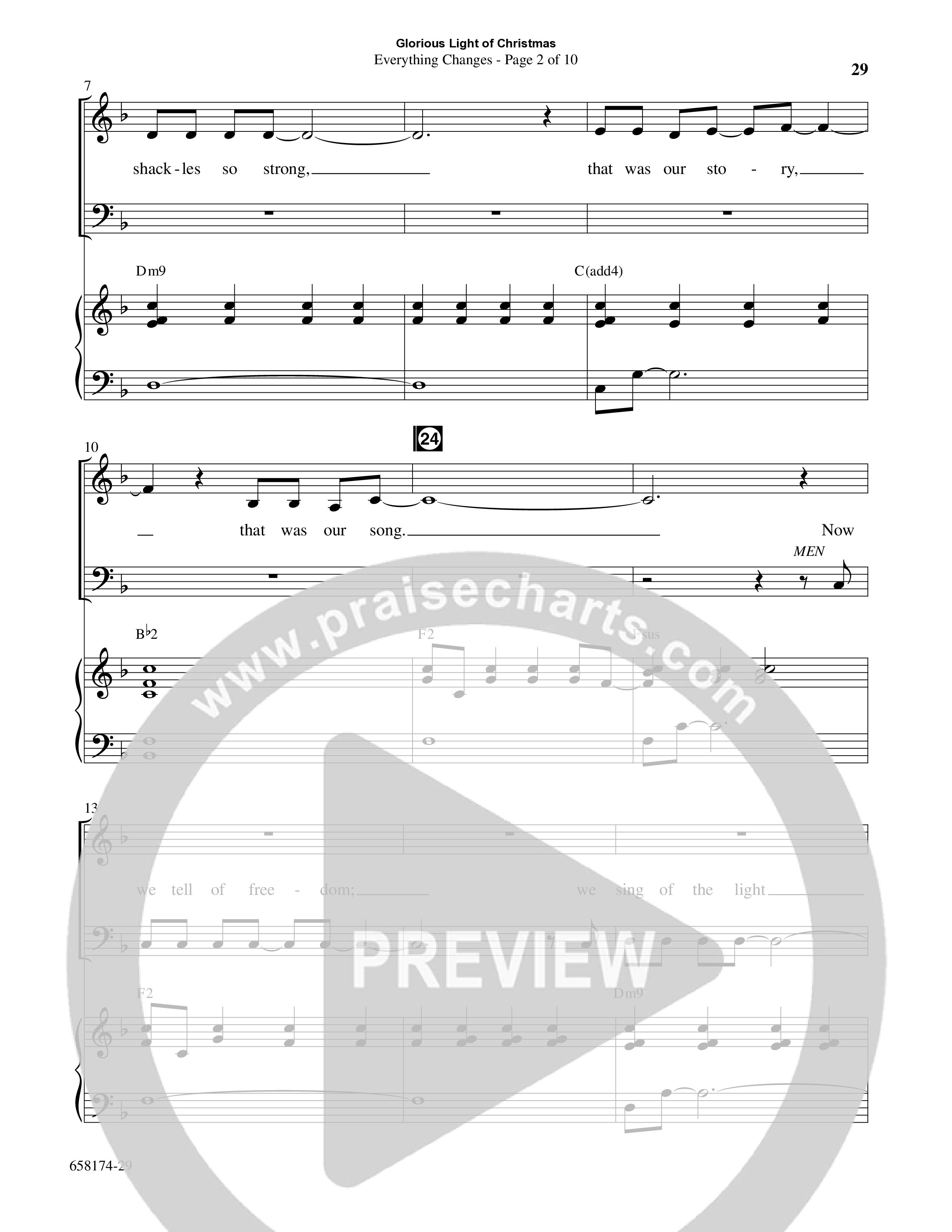 Glorious Light Of Christmas (9 Song Choral Collection) Song 3 (Piano SATB) (Word Music Choral / Arr. Marty Hamby)