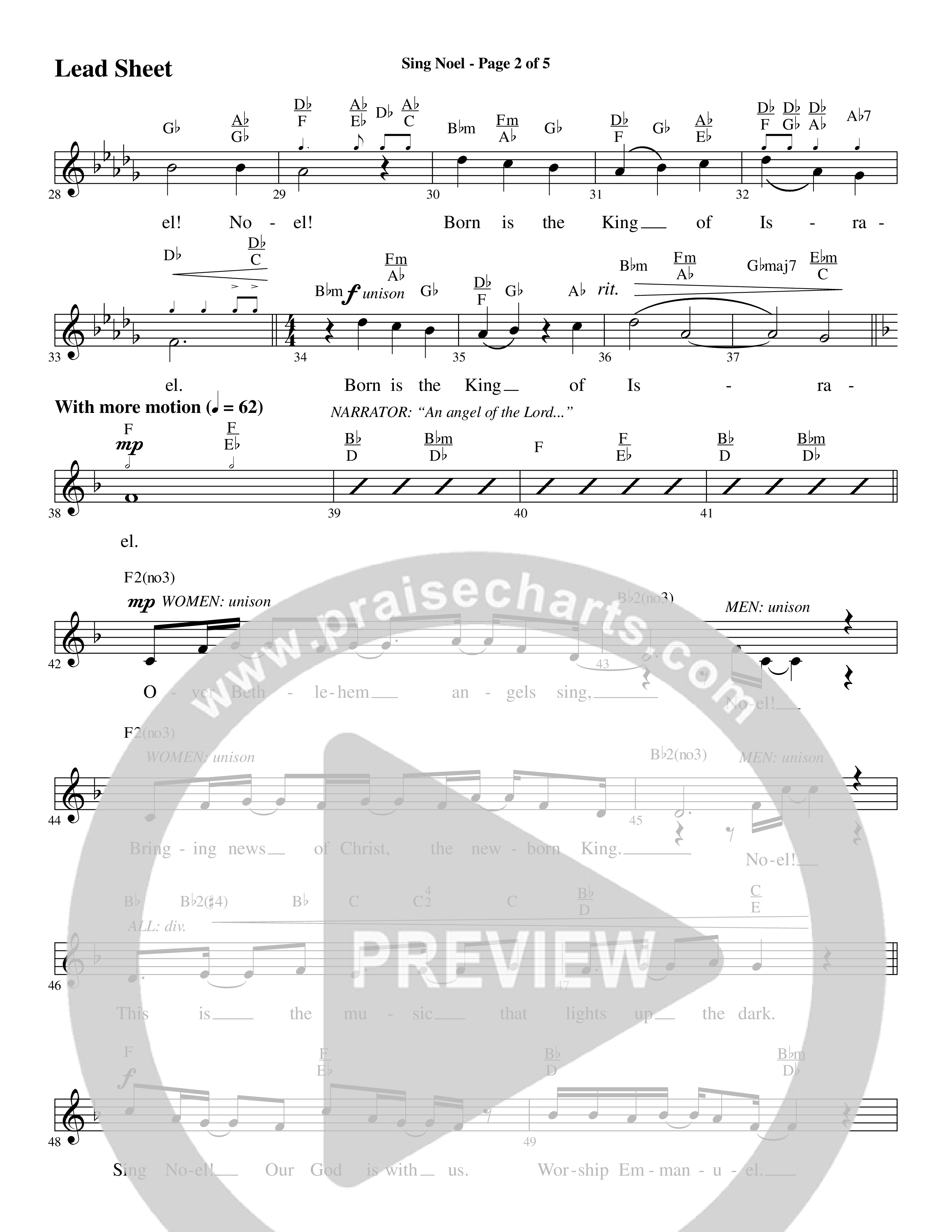 Glorious Light Of Christmas (9 Song Choral Collection) Song 5 (Lead & Chords) (Word Music Choral / Arr. Marty Hamby)