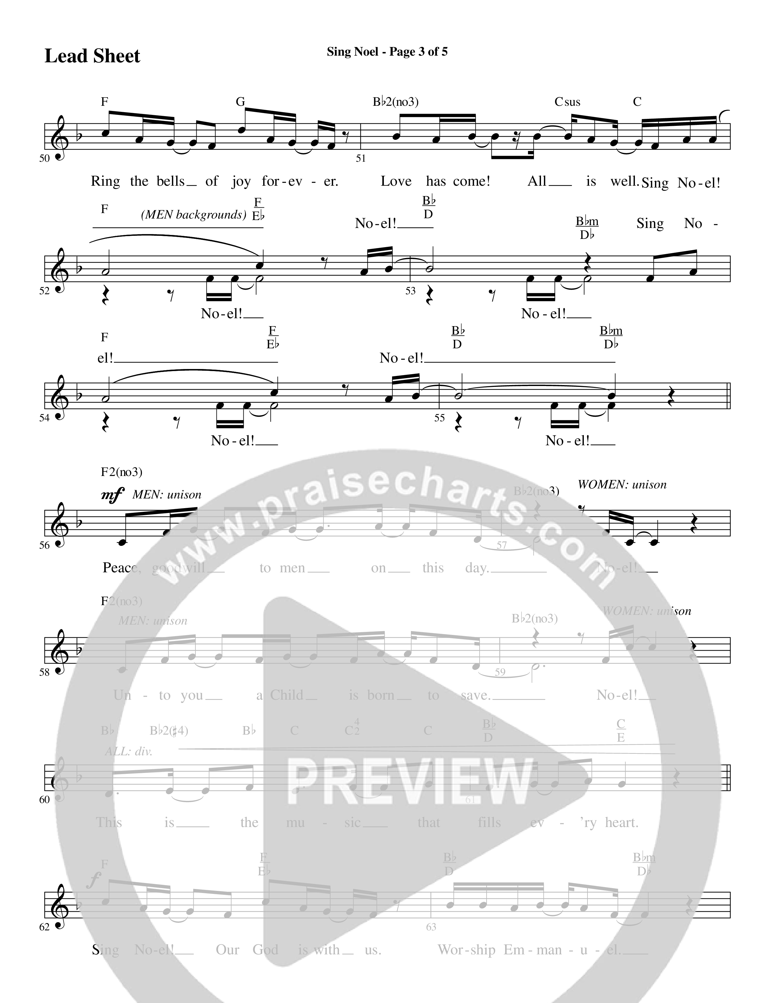 Glorious Light Of Christmas (9 Song Choral Collection) Song 5 (Lead & Chords) (Word Music Choral / Arr. Marty Hamby)