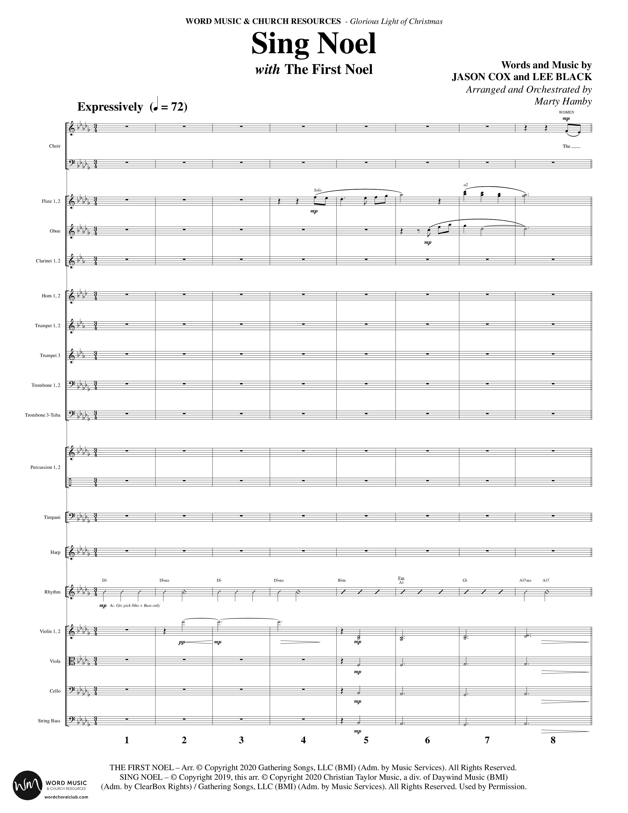 Glorious Light Of Christmas (9 Song Choral Collection) Song 5 (Orchestration) (Word Music Choral / Arr. Marty Hamby)