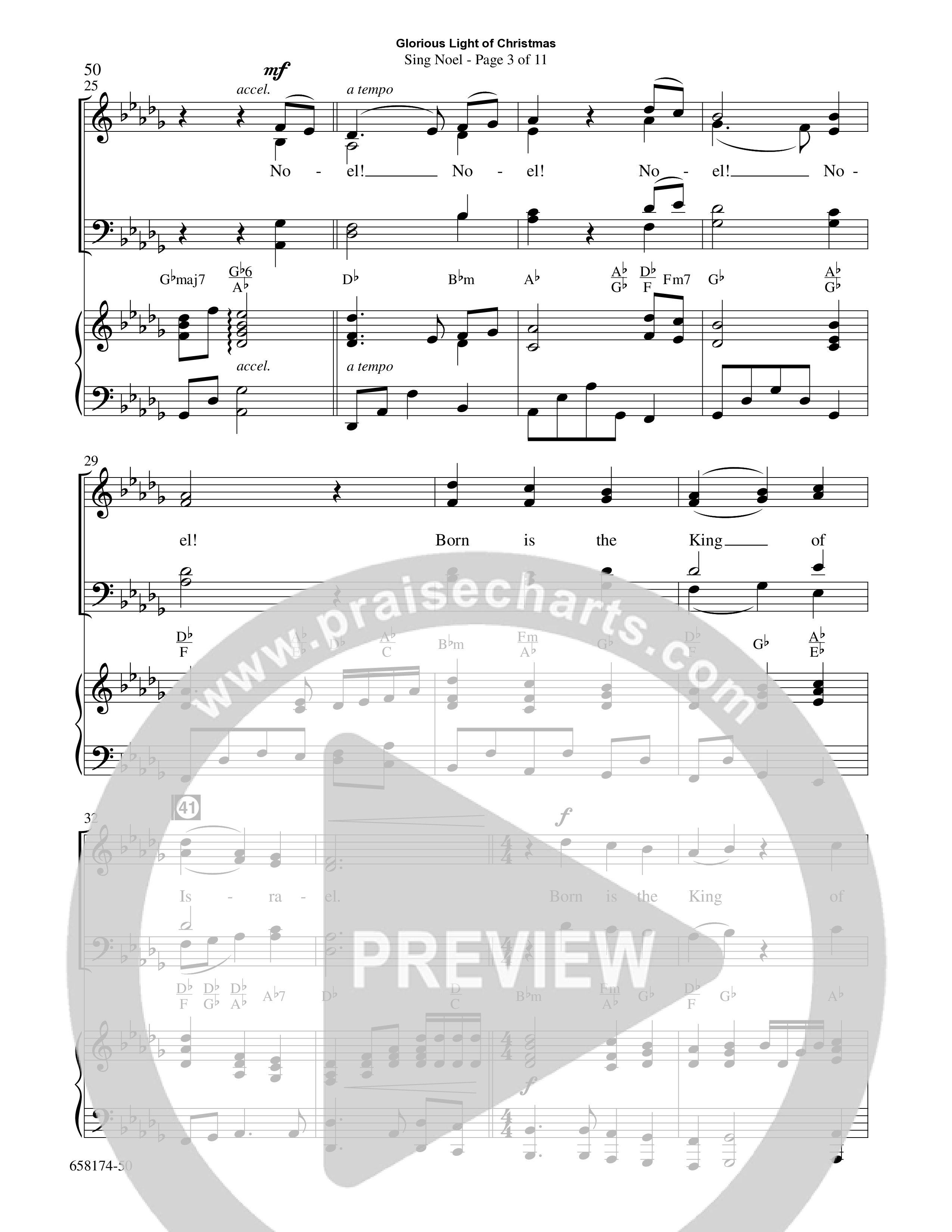 Glorious Light Of Christmas (9 Song Choral Collection) Song 5 (Piano SATB) (Word Music Choral / Arr. Marty Hamby)