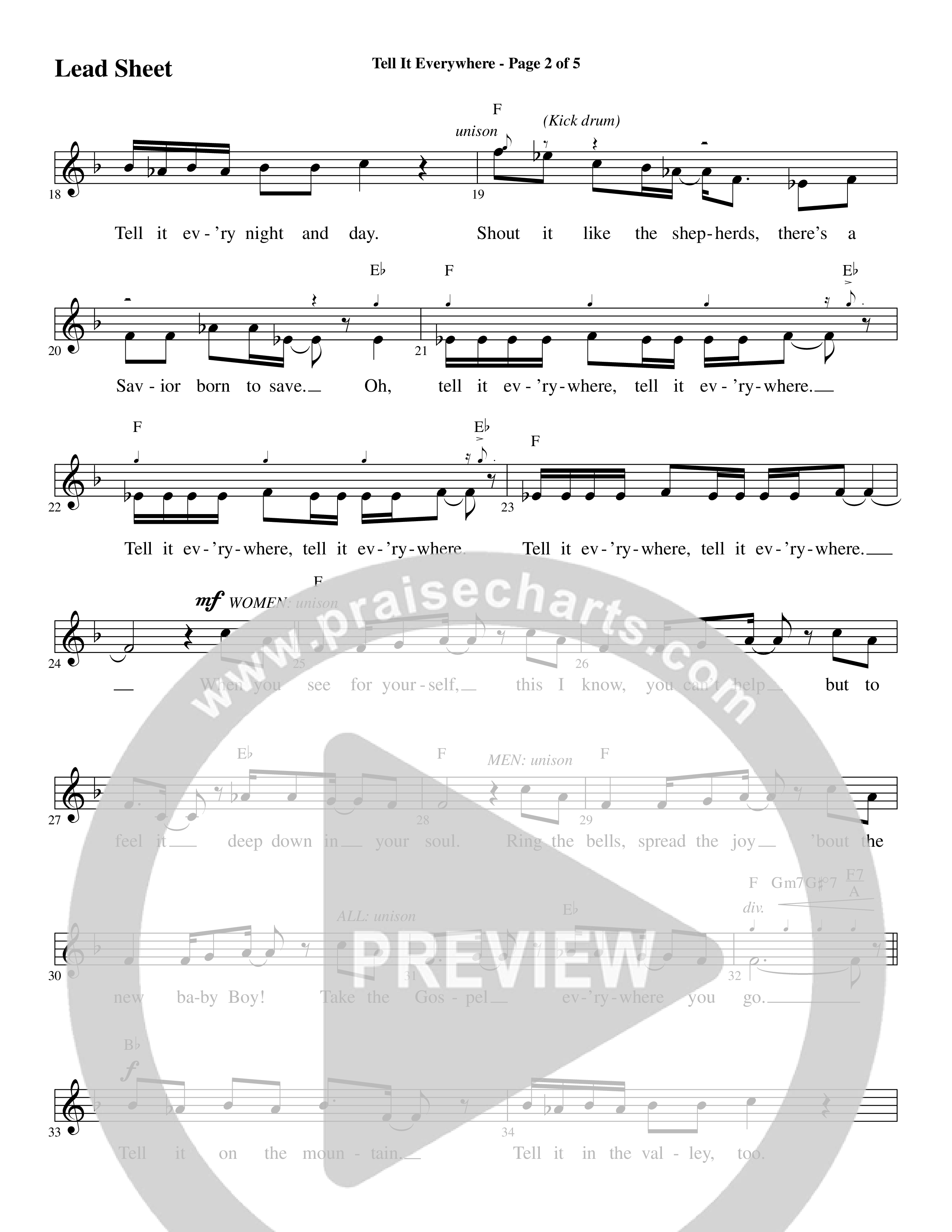 Glorious Light Of Christmas (9 Song Choral Collection) Song 6 (Lead & Chords) (Word Music Choral / Arr. Marty Hamby)