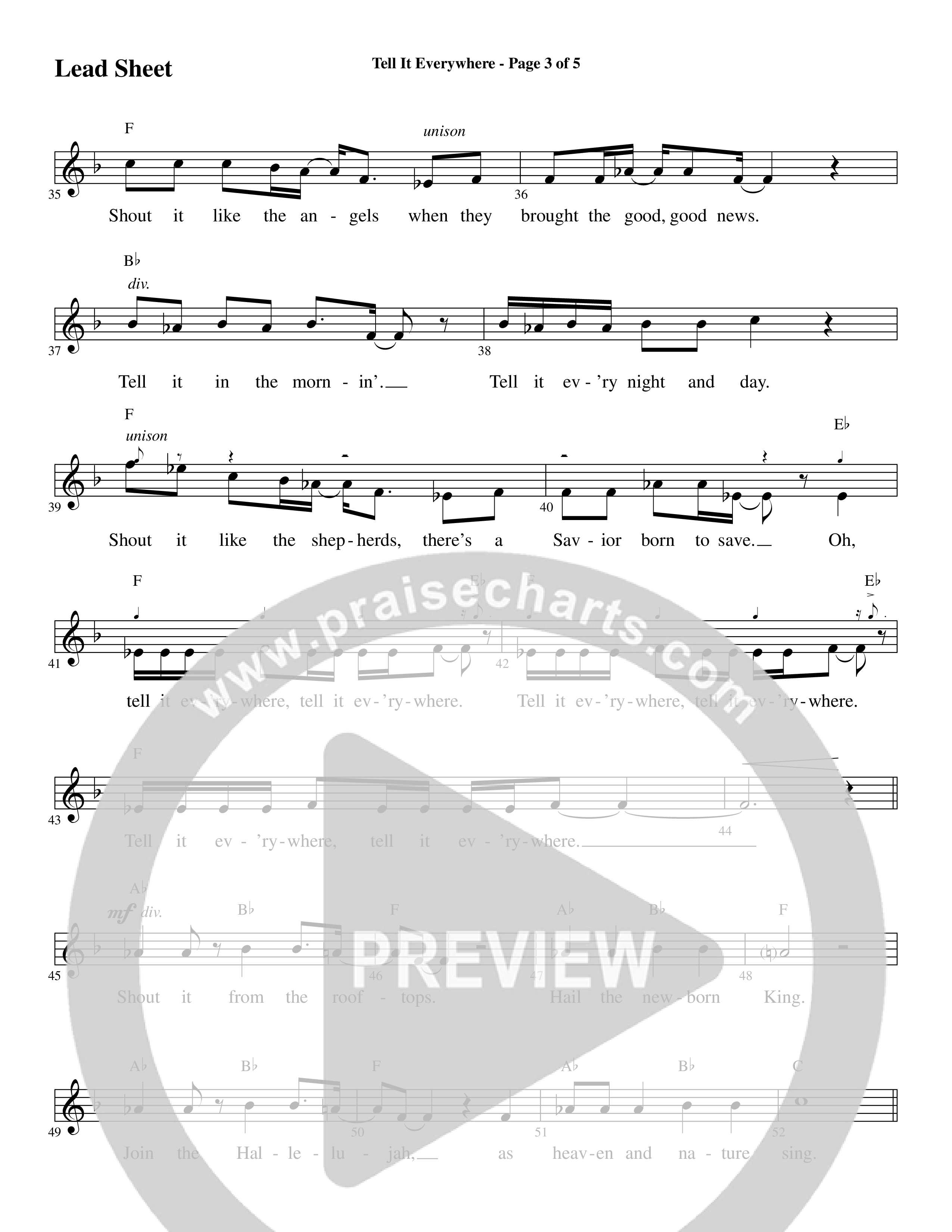 Glorious Light Of Christmas (9 Song Choral Collection) Song 6 (Lead & Chords) (Word Music Choral / Arr. Marty Hamby)