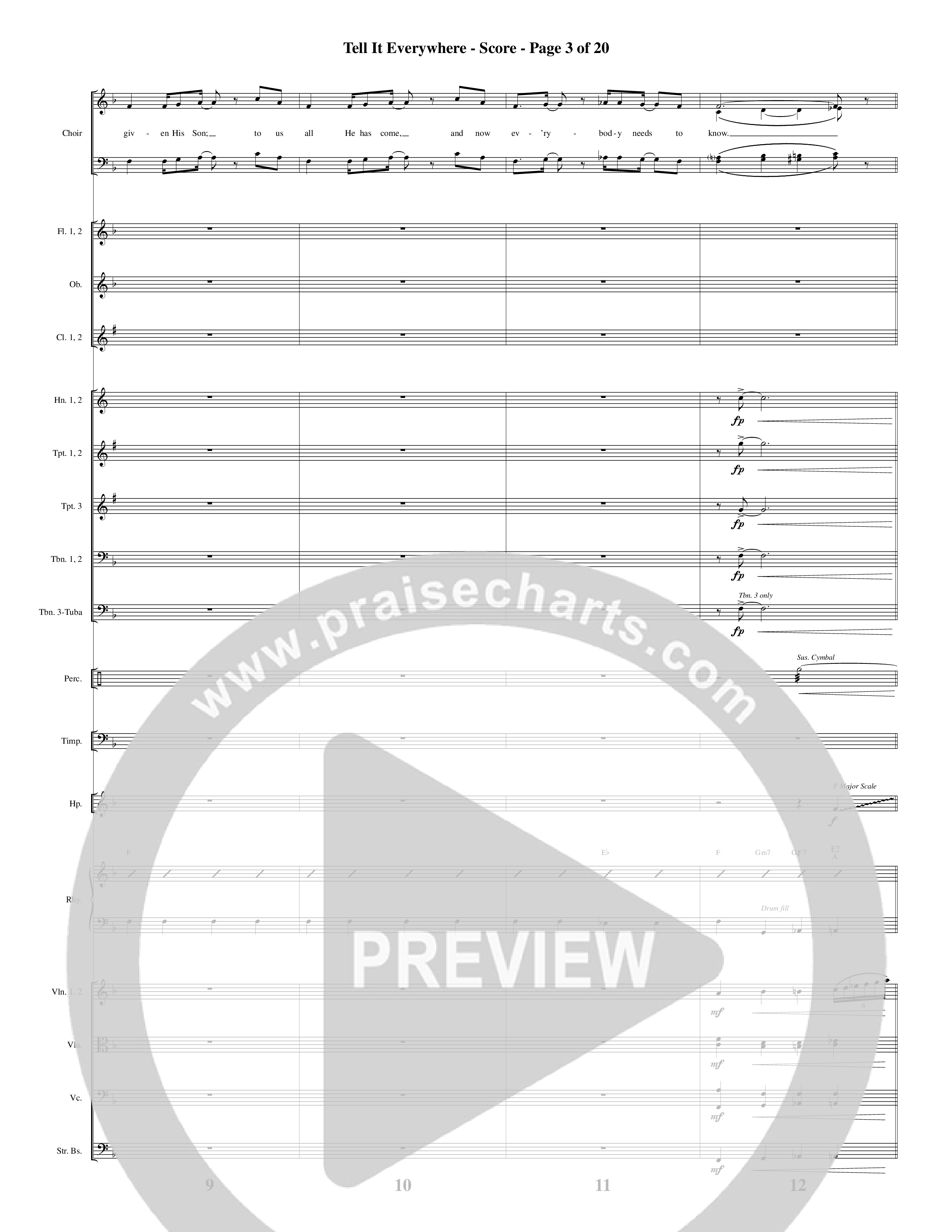 Glorious Light Of Christmas (9 Song Choral Collection) Song 6 (Orchestration) (Word Music Choral / Arr. Marty Hamby)