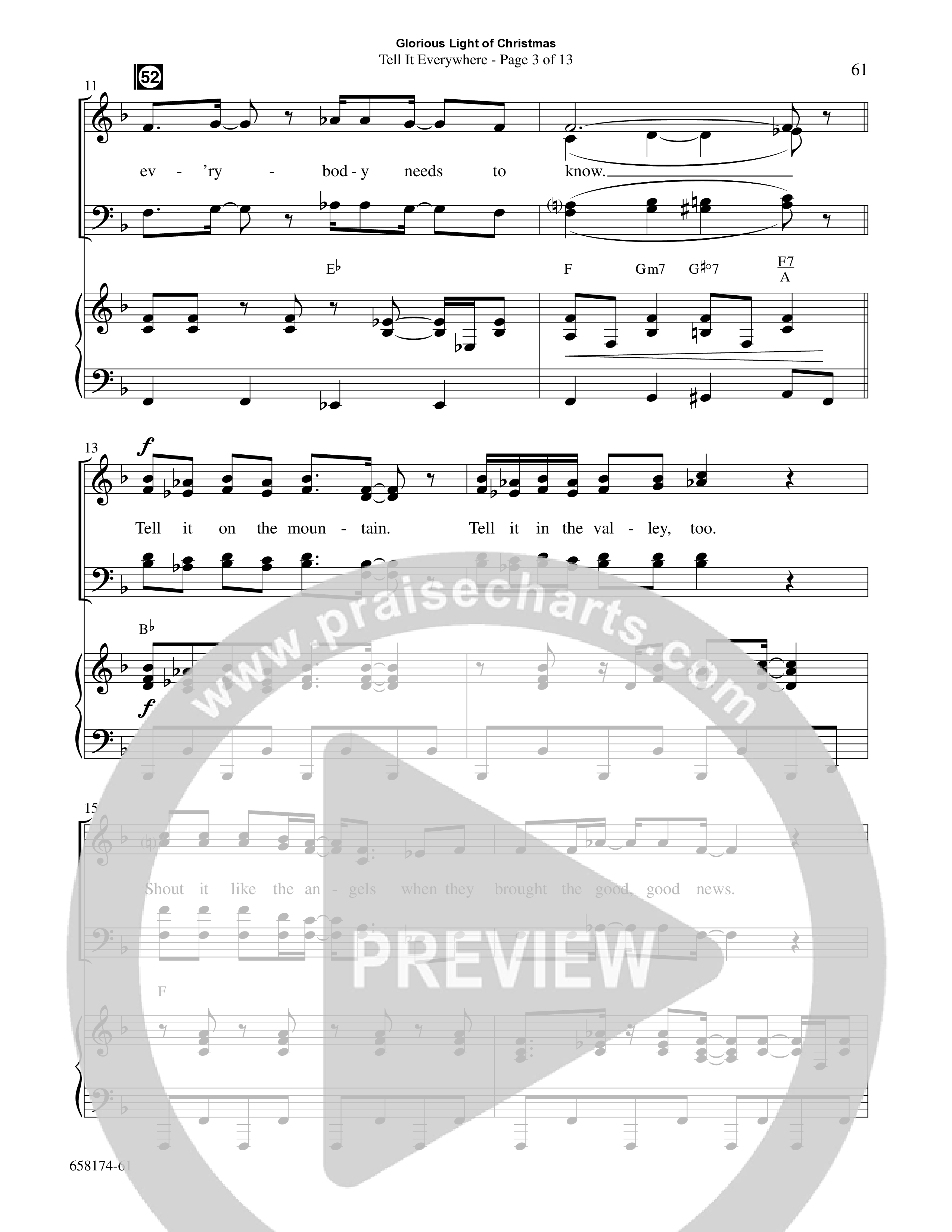 Glorious Light Of Christmas (9 Song Choral Collection) Song 6 (Piano SATB) (Word Music Choral / Arr. Marty Hamby)