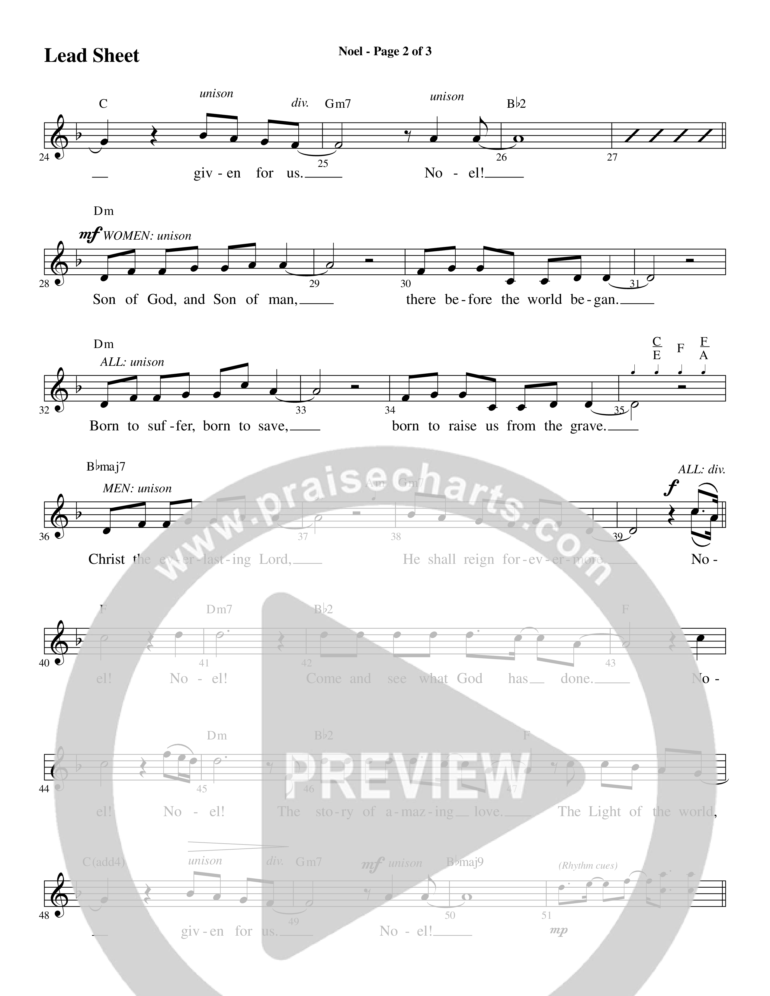 Glorious Light Of Christmas (9 Song Choral Collection) Song 7 (Lead & Chords) (Word Music Choral / Arr. Marty Hamby)