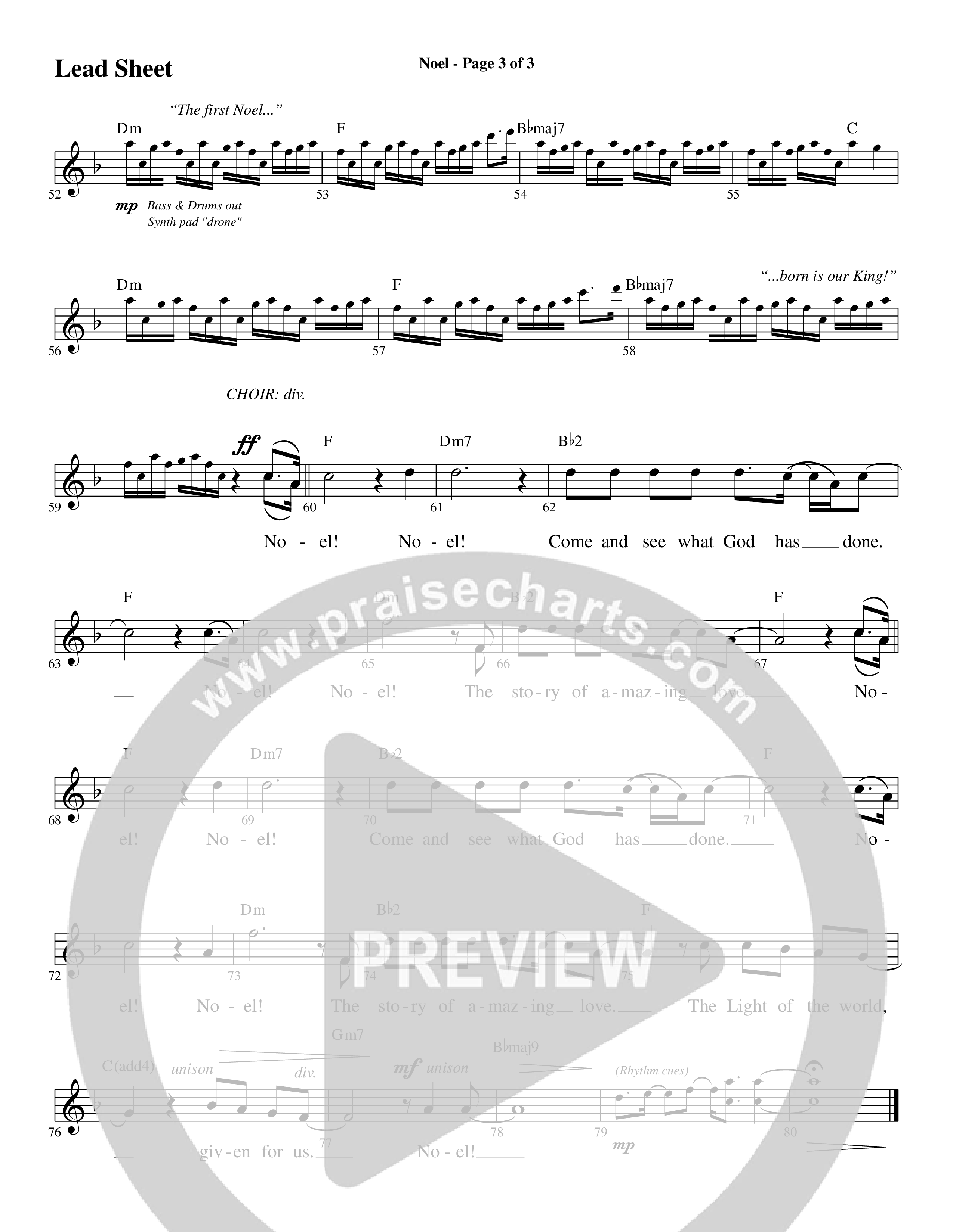Glorious Light Of Christmas (9 Song Choral Collection) Song 7 (Lead & Chords) (Word Music Choral / Arr. Marty Hamby)