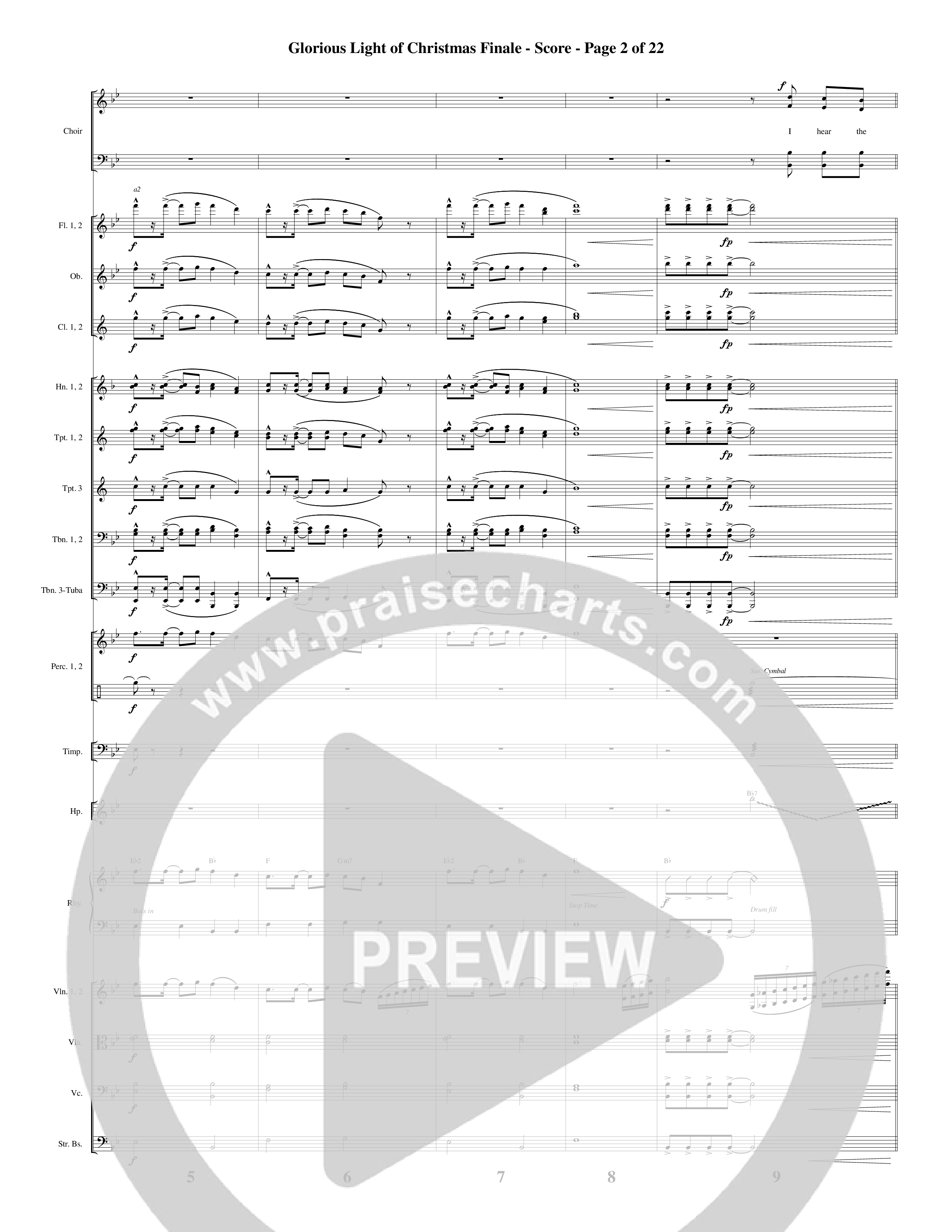 Glorious Light Of Christmas (9 Song Choral Collection) Song 9 (Orchestration) (Word Music Choral / Arr. Marty Hamby)