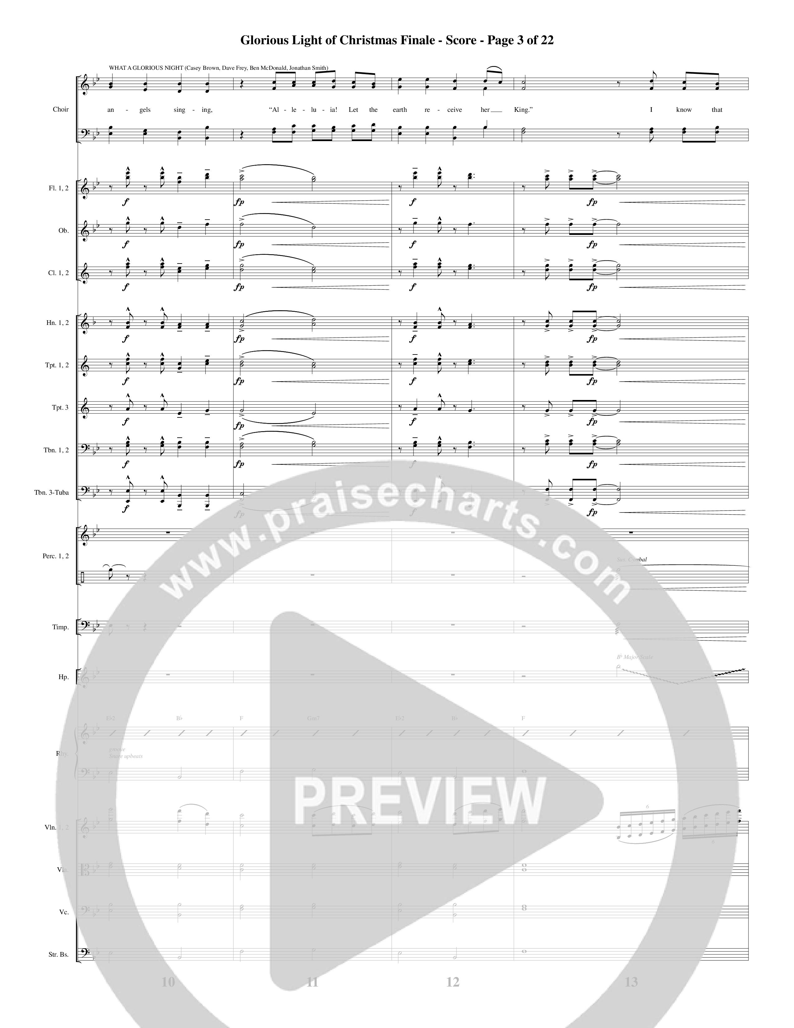 Glorious Light Of Christmas (9 Song Choral Collection) Song 9 (Orchestration) (Word Music Choral / Arr. Marty Hamby)