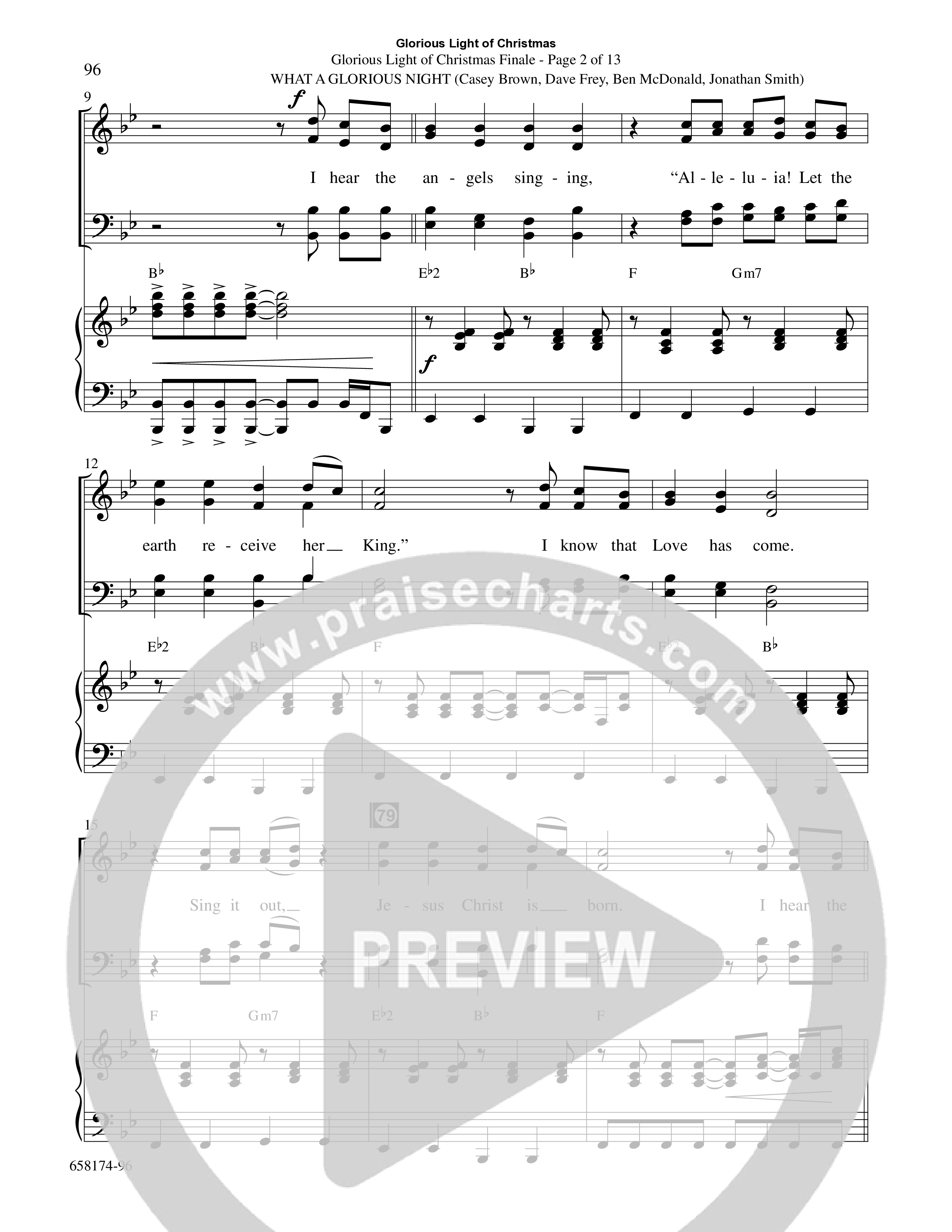 Glorious Light Of Christmas (9 Song Choral Collection) Song 9 (Piano SATB) (Word Music Choral / Arr. Marty Hamby)