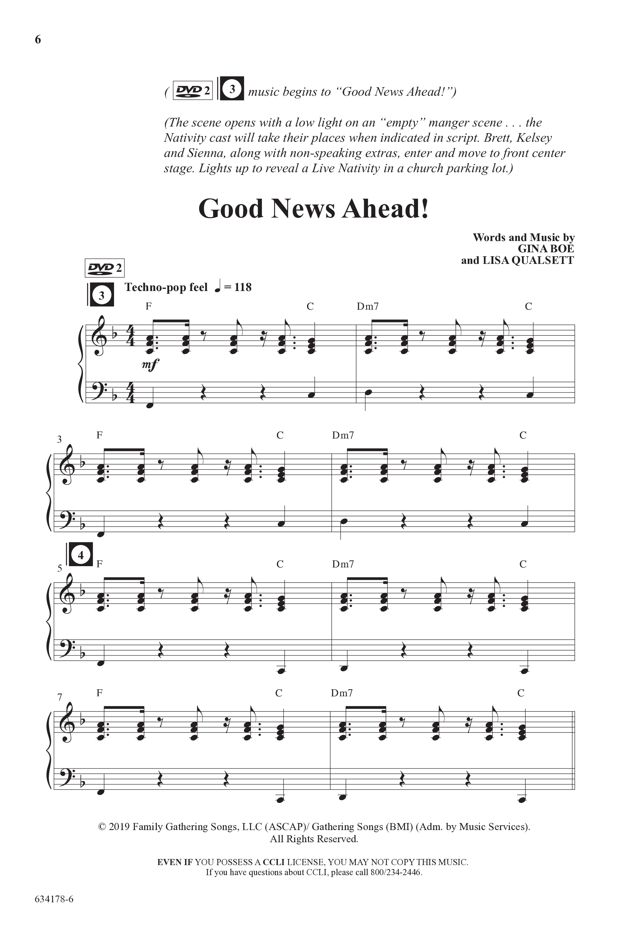 Good News Ahead: The Signs Of Christmas (7 Song Choral Collection) Song 2 (Piano SATB) (WordKidz)