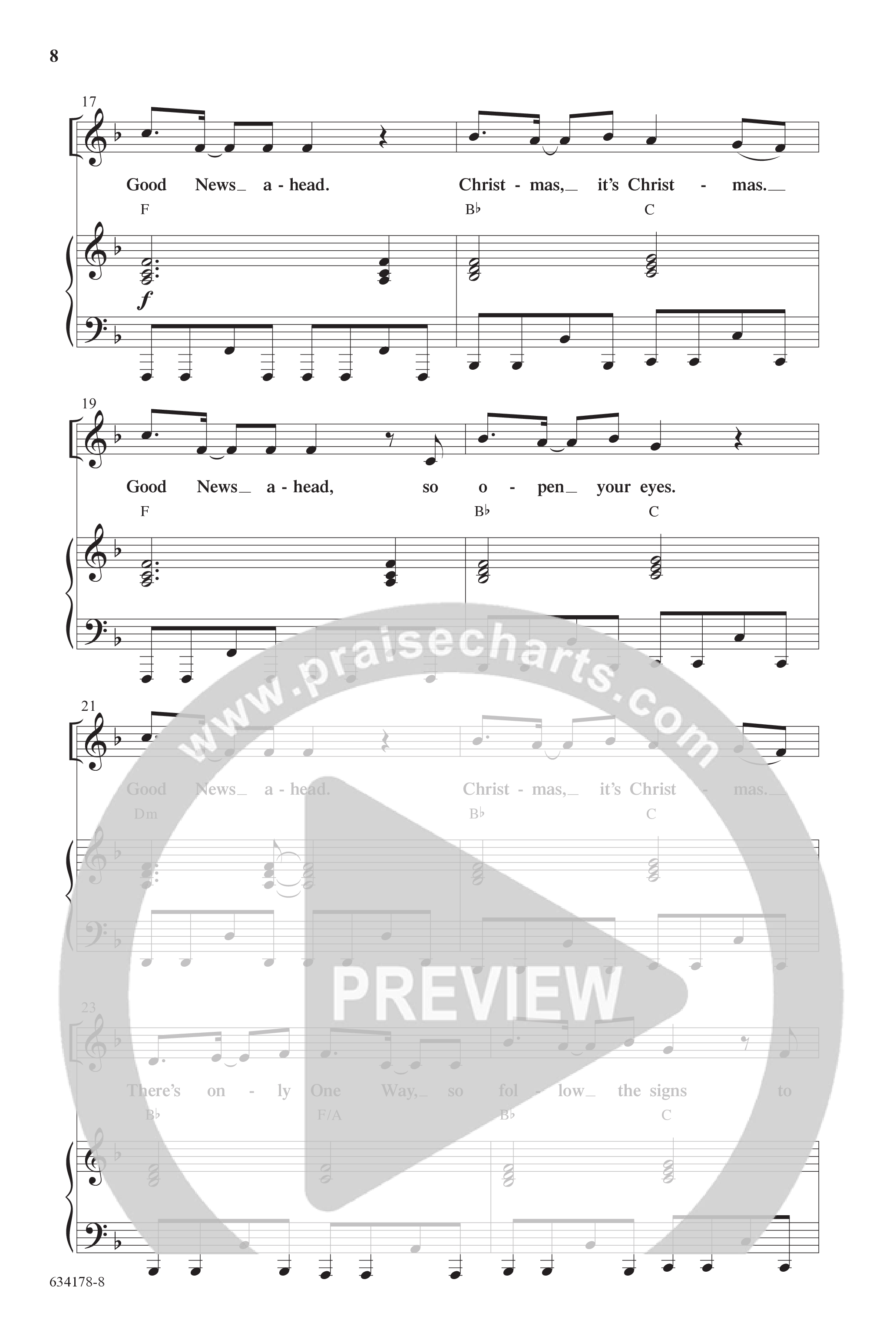 Good News Ahead: The Signs Of Christmas (7 Song Choral Collection) Song 2 (Piano SATB) (WordKidz)