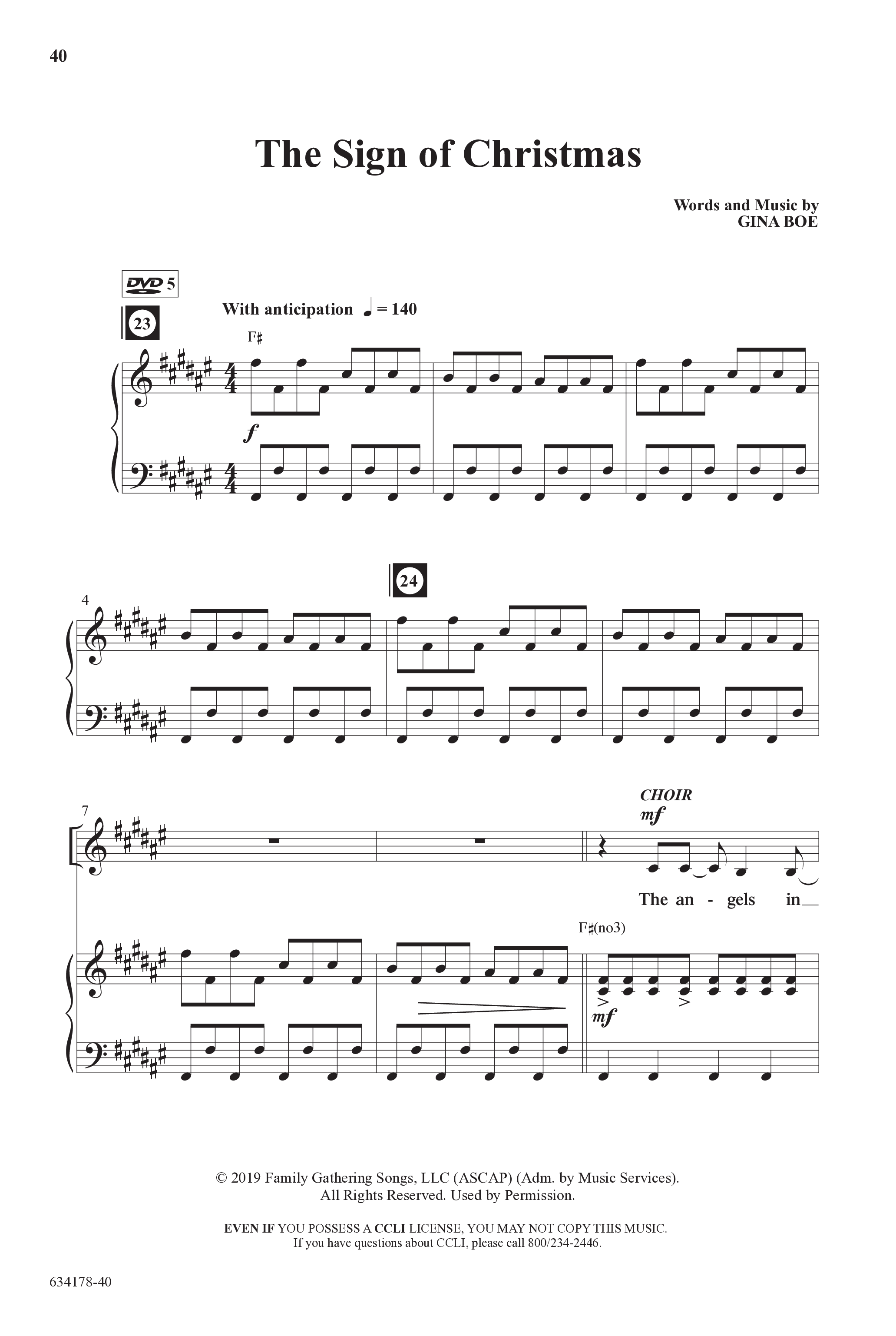 Good News Ahead: The Signs Of Christmas (7 Song Choral Collection) Song 5 (Piano SATB) (WordKidz)
