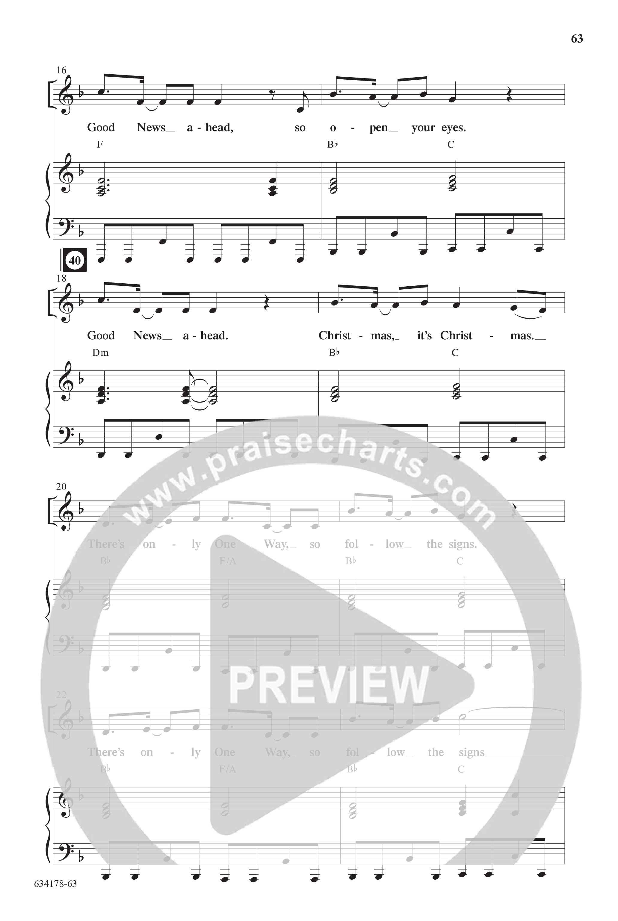 Good News Ahead: The Signs Of Christmas (7 Song Choral Collection) Song 7 (Piano SATB) (WordKidz)