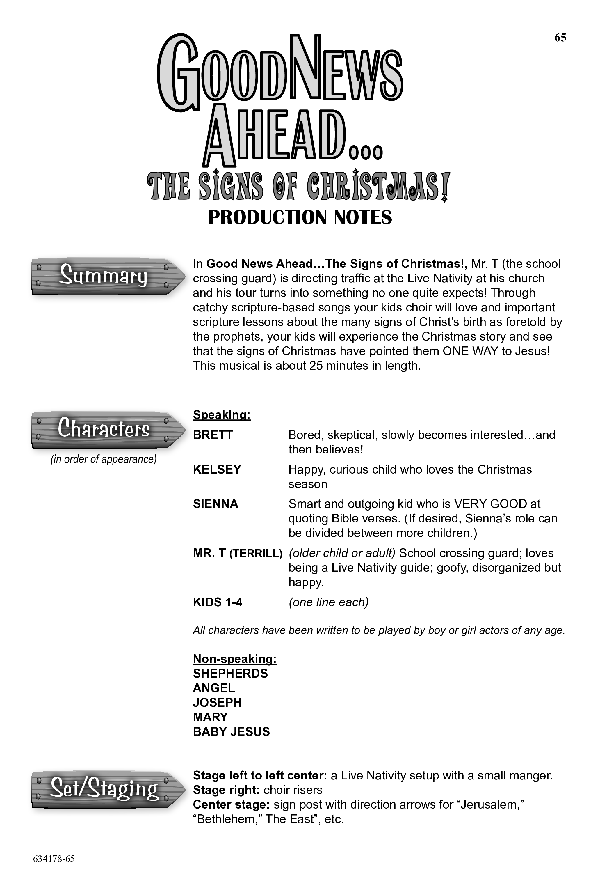 Good News Ahead: The Signs Of Christmas (7 Song Choral Collection) Song 8 (Piano SATB) (WordKidz)