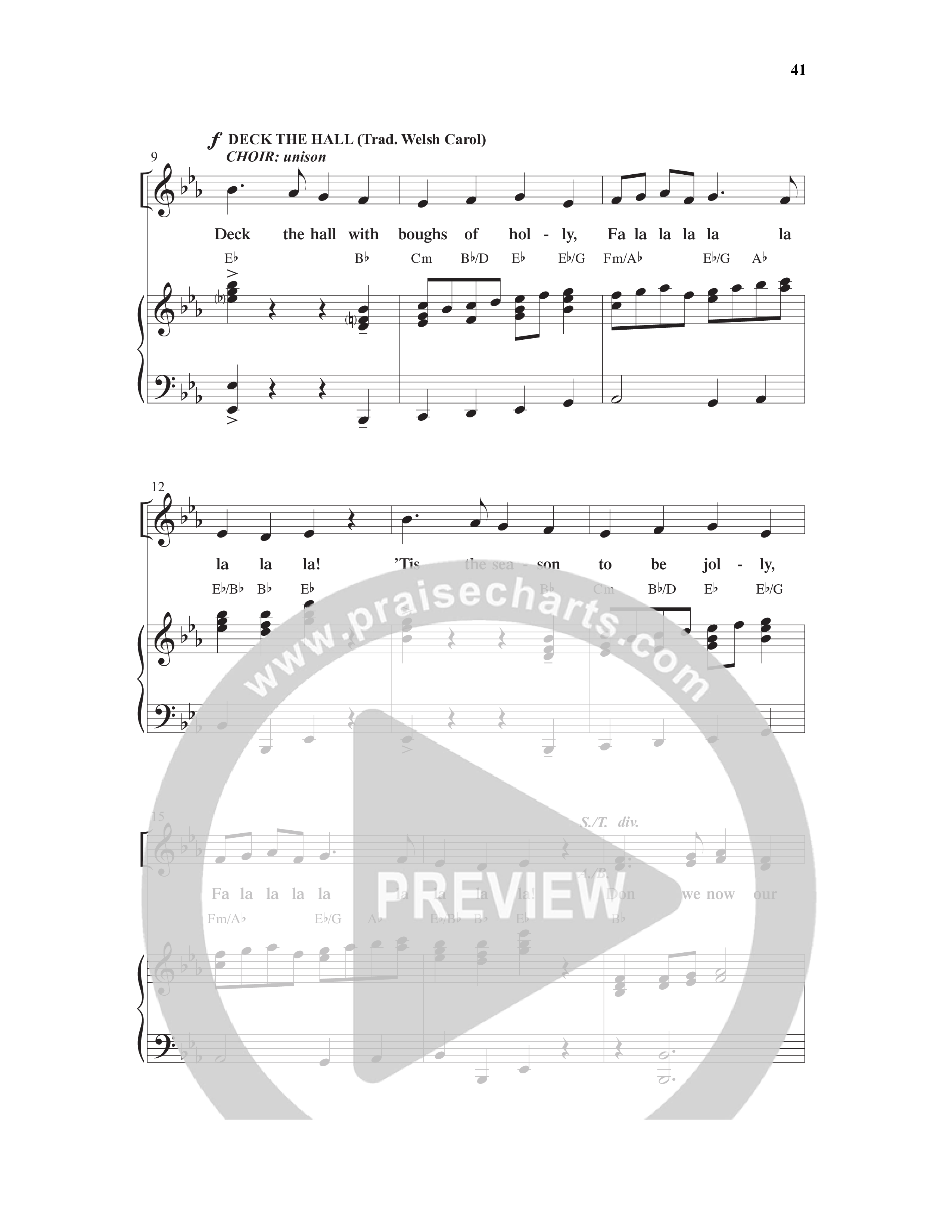 Here We Come a'Caroling (5 Song Choral Collection) Song 4 (Piano SATB) (Word Music Choral)