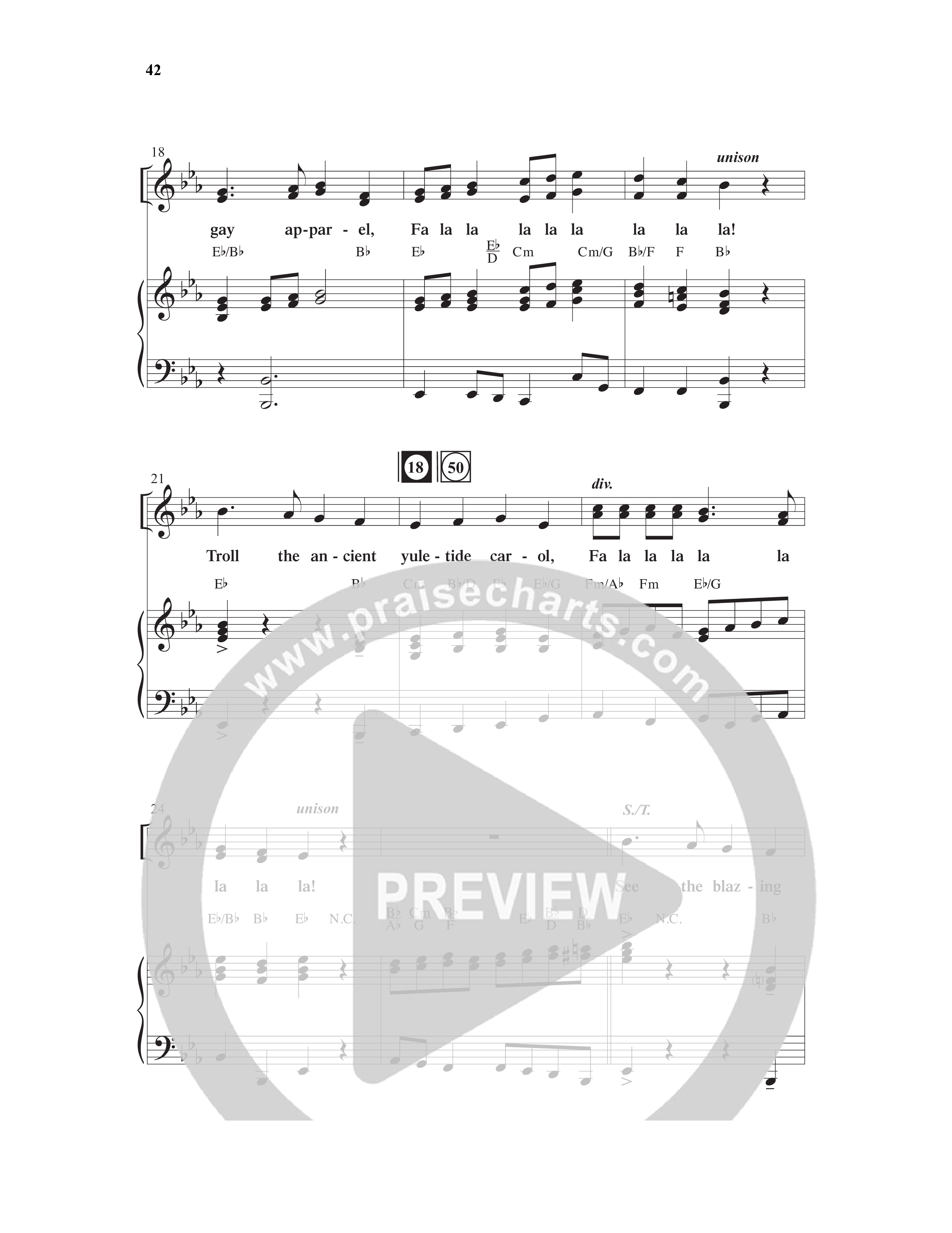 Here We Come a'Caroling (5 Song Choral Collection) Song 4 (Piano SATB) (Word Music Choral)