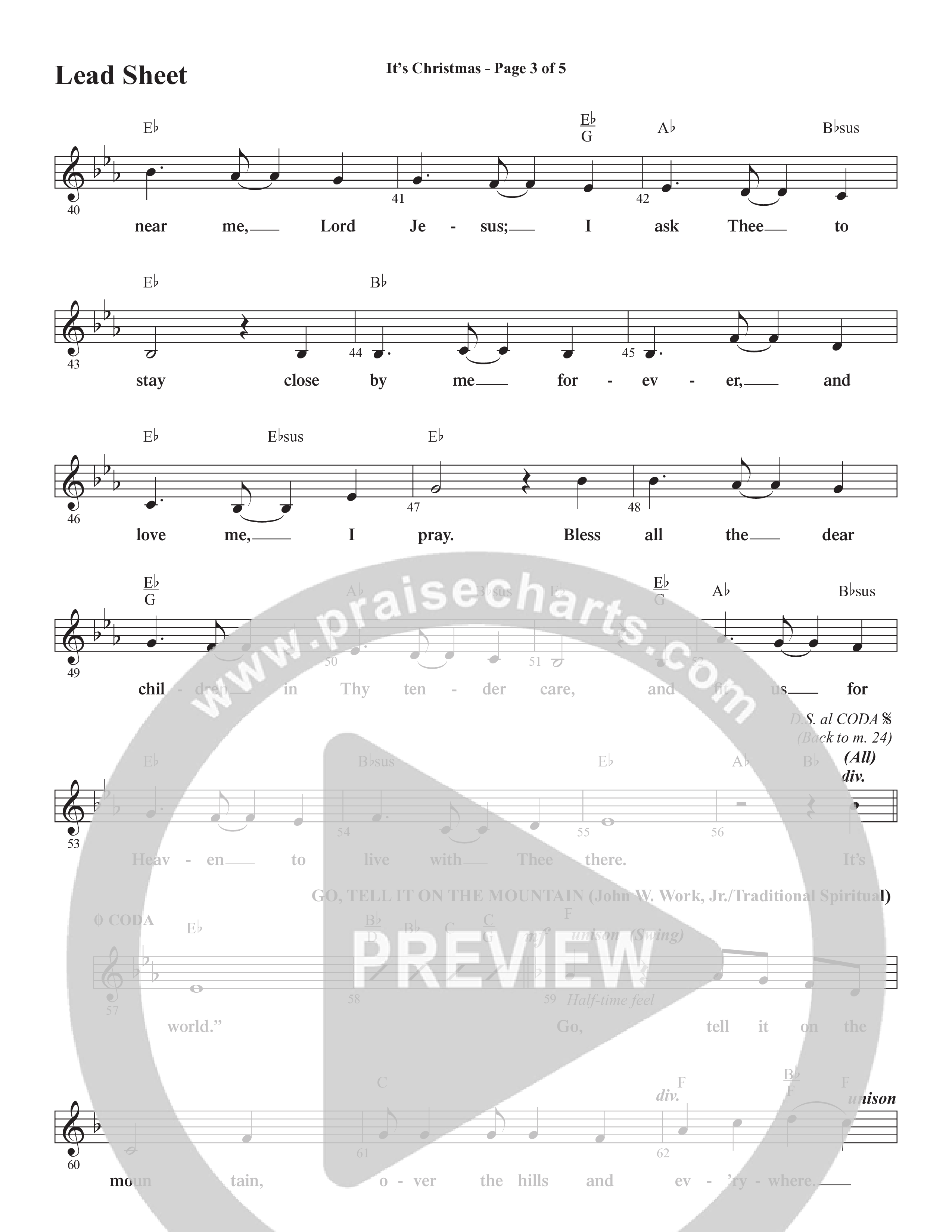 Here We Come a'Caroling (5 Song Choral Collection) Song 5 (Lead & Chords) (Word Music Choral)