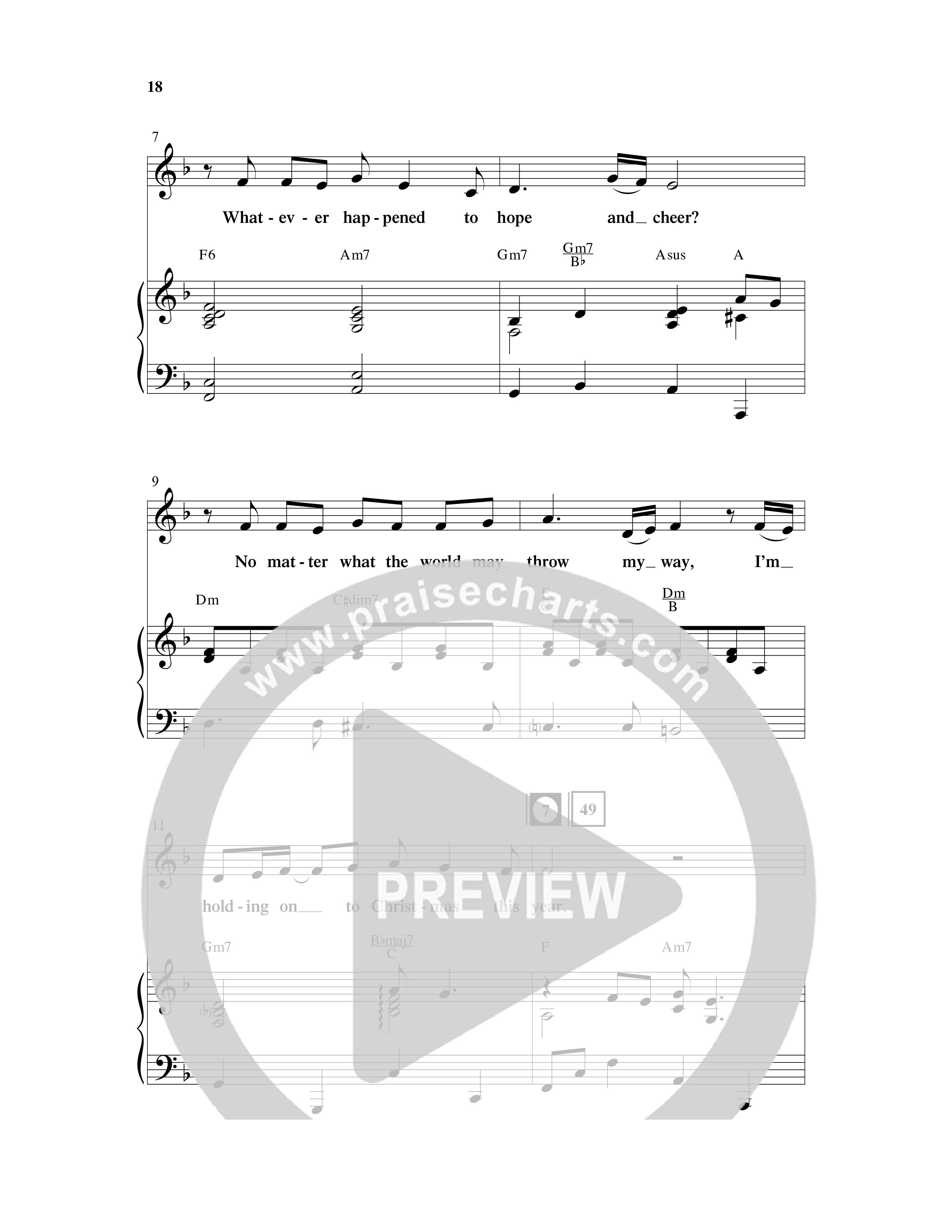 Holding On To Christmas (9 Song Choral Collection) Song 2 (Piano SATB) (Word Music Choral / Arr. Marty Parks)