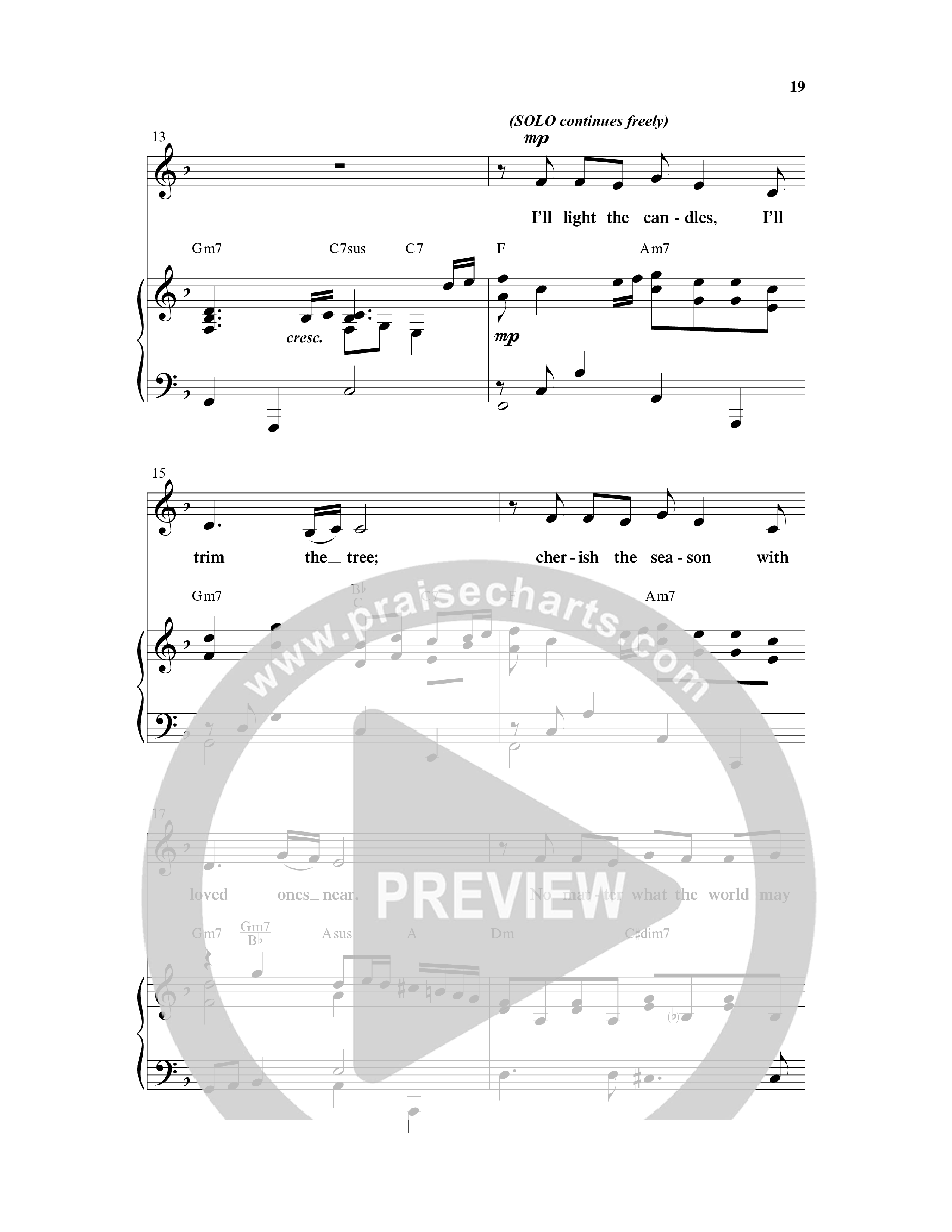 Holding On To Christmas (9 Song Choral Collection) Song 2 (Piano SATB) (Word Music Choral / Arr. Marty Parks)
