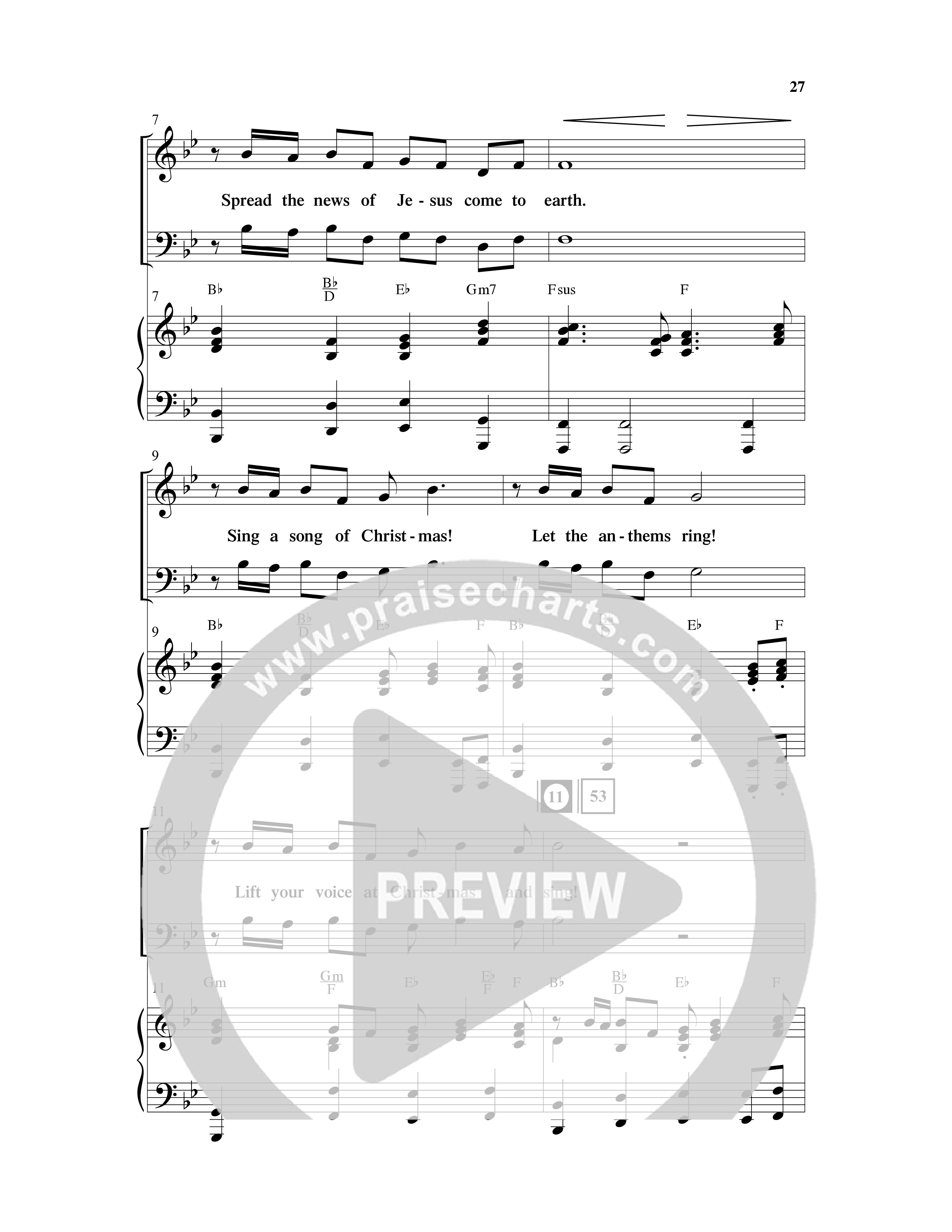 Holding On To Christmas (9 Song Choral Collection) Song 3 (Piano SATB) (Word Music Choral / Arr. Marty Parks)