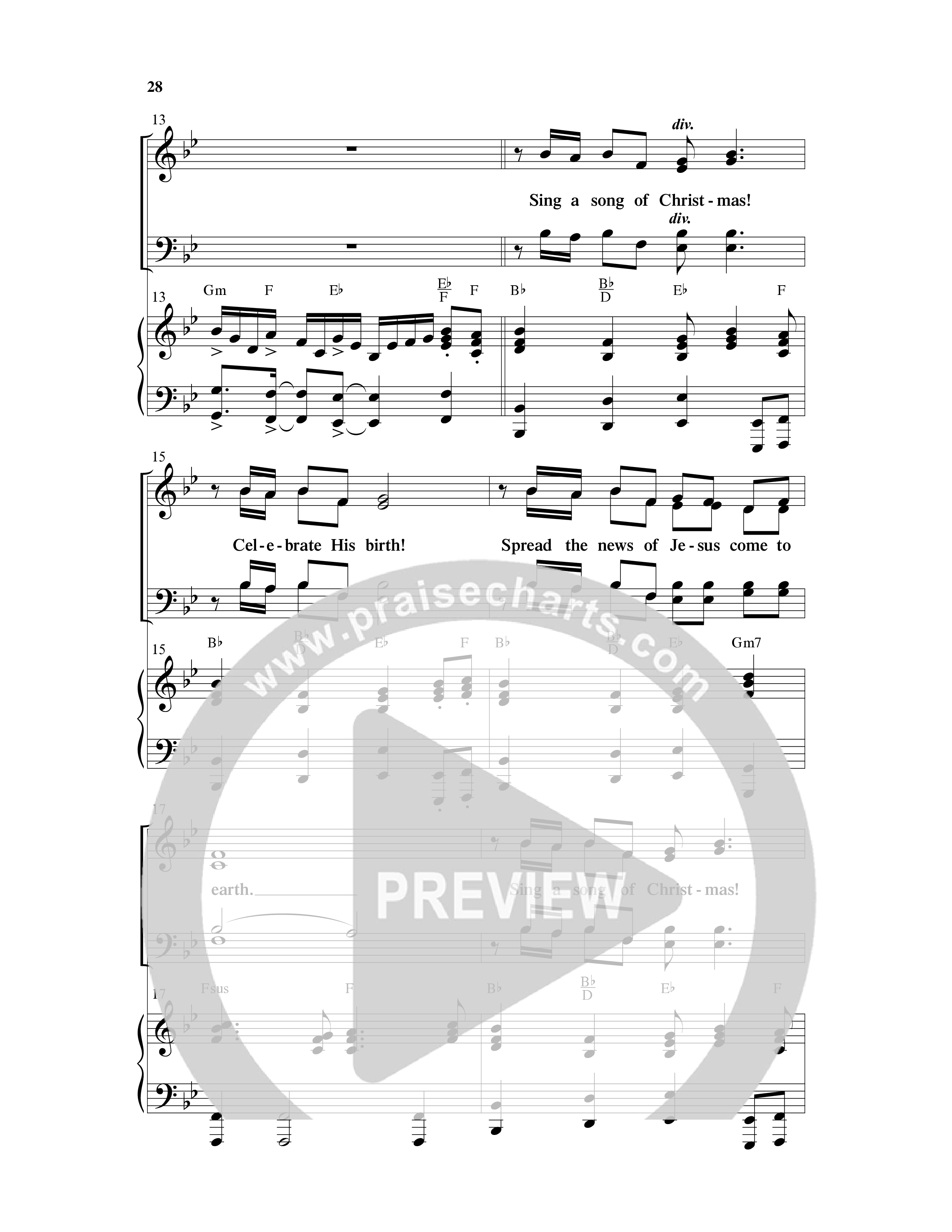 Holding On To Christmas (9 Song Choral Collection) Song 3 (Piano SATB) (Word Music Choral / Arr. Marty Parks)