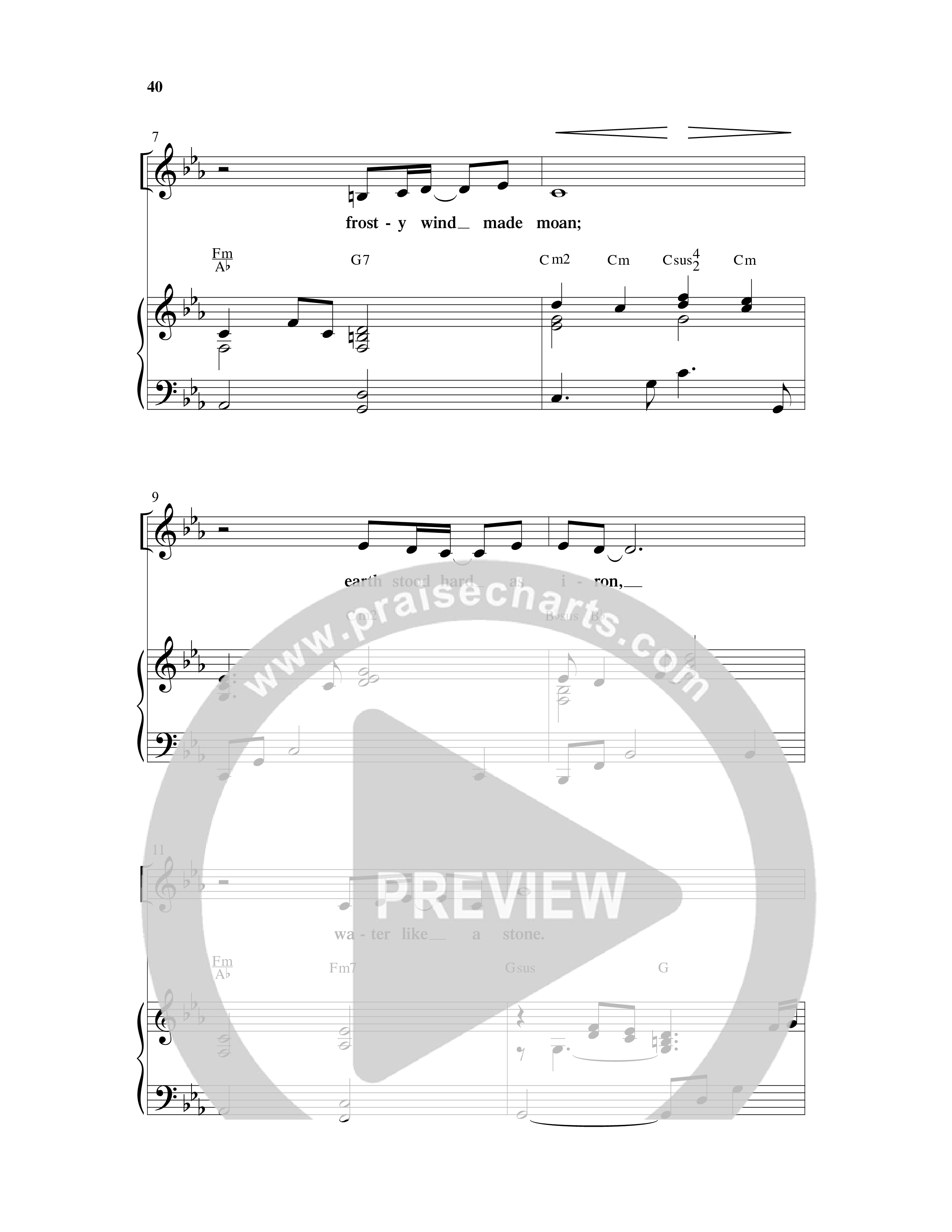 Holding On To Christmas (9 Song Choral Collection) Song 4 (Piano SATB) (Word Music Choral / Arr. Marty Parks)