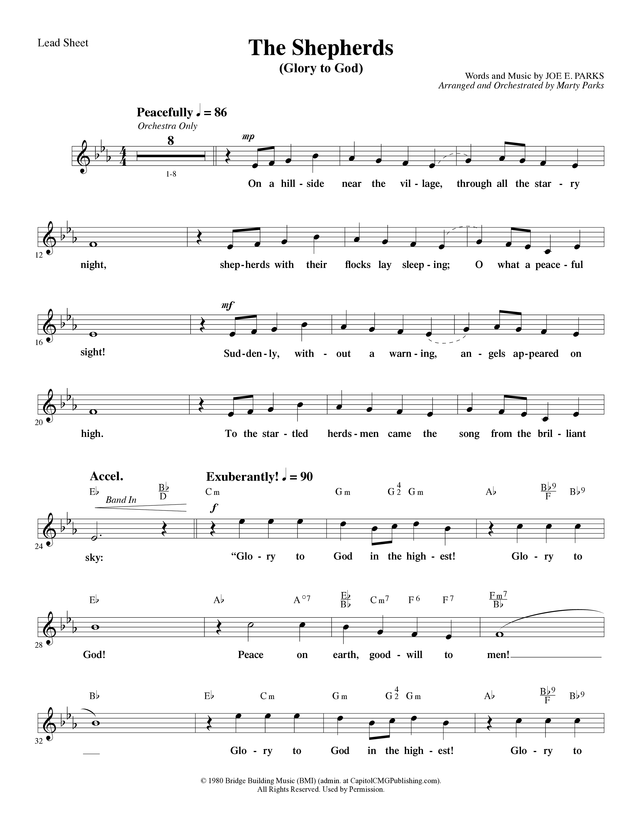 Holding On To Christmas (9 Song Choral Collection) Song 6 (Lead & Chords) (Word Music Choral / Arr. Marty Parks)