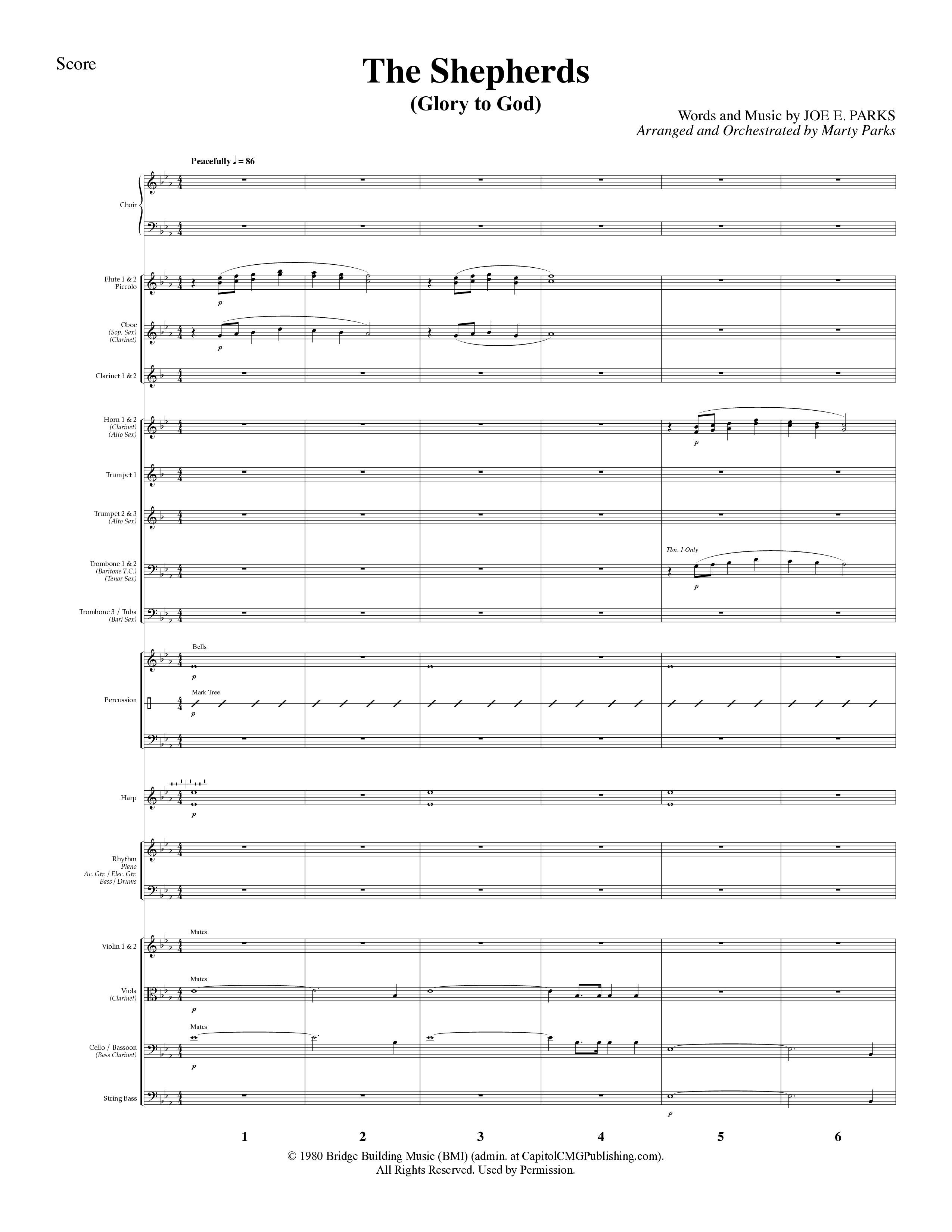 Holding On To Christmas (9 Song Choral Collection) Song 6 (Orchestration) (Word Music Choral / Arr. Marty Parks)
