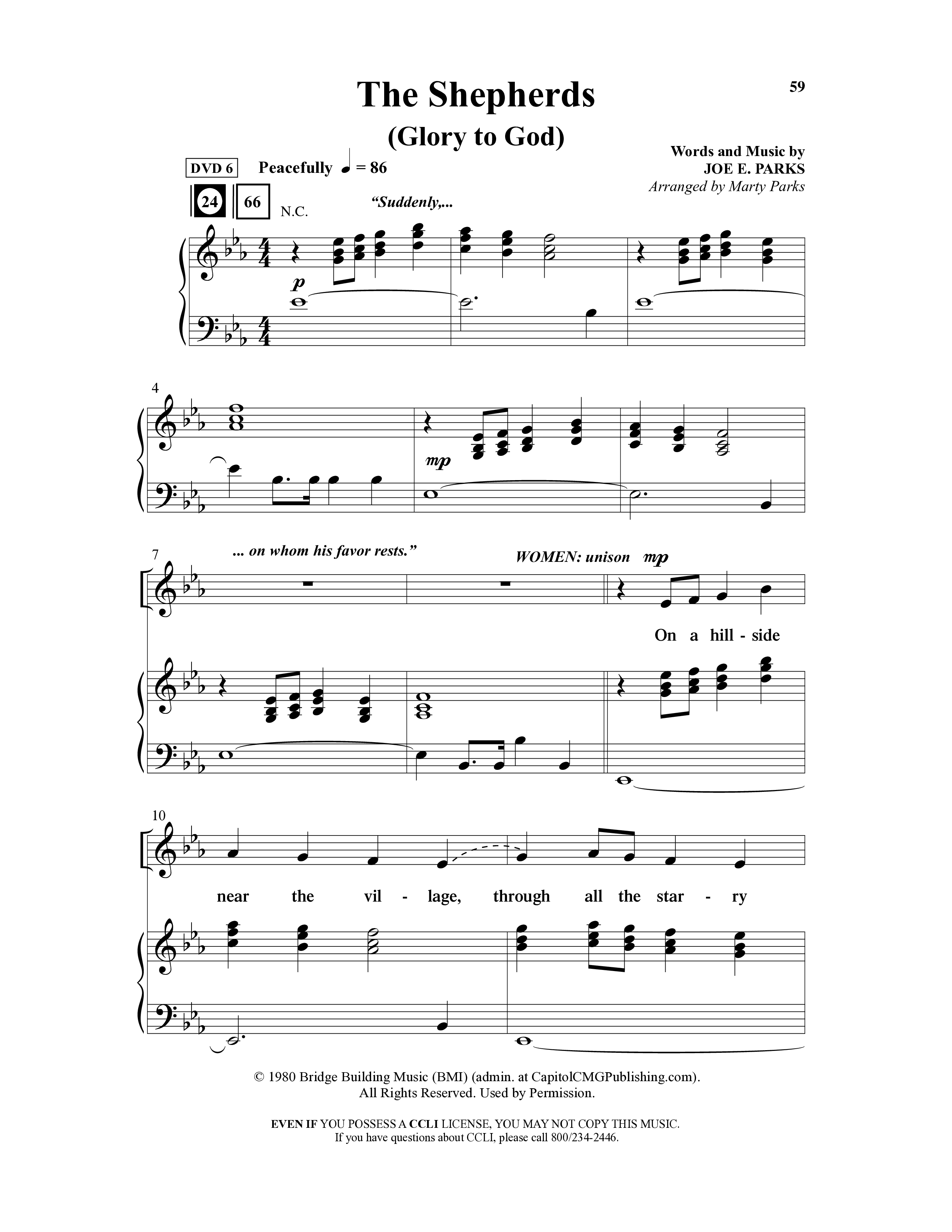 Holding On To Christmas (9 Song Choral Collection) Song 6 (Piano SATB) (Word Music Choral / Arr. Marty Parks)