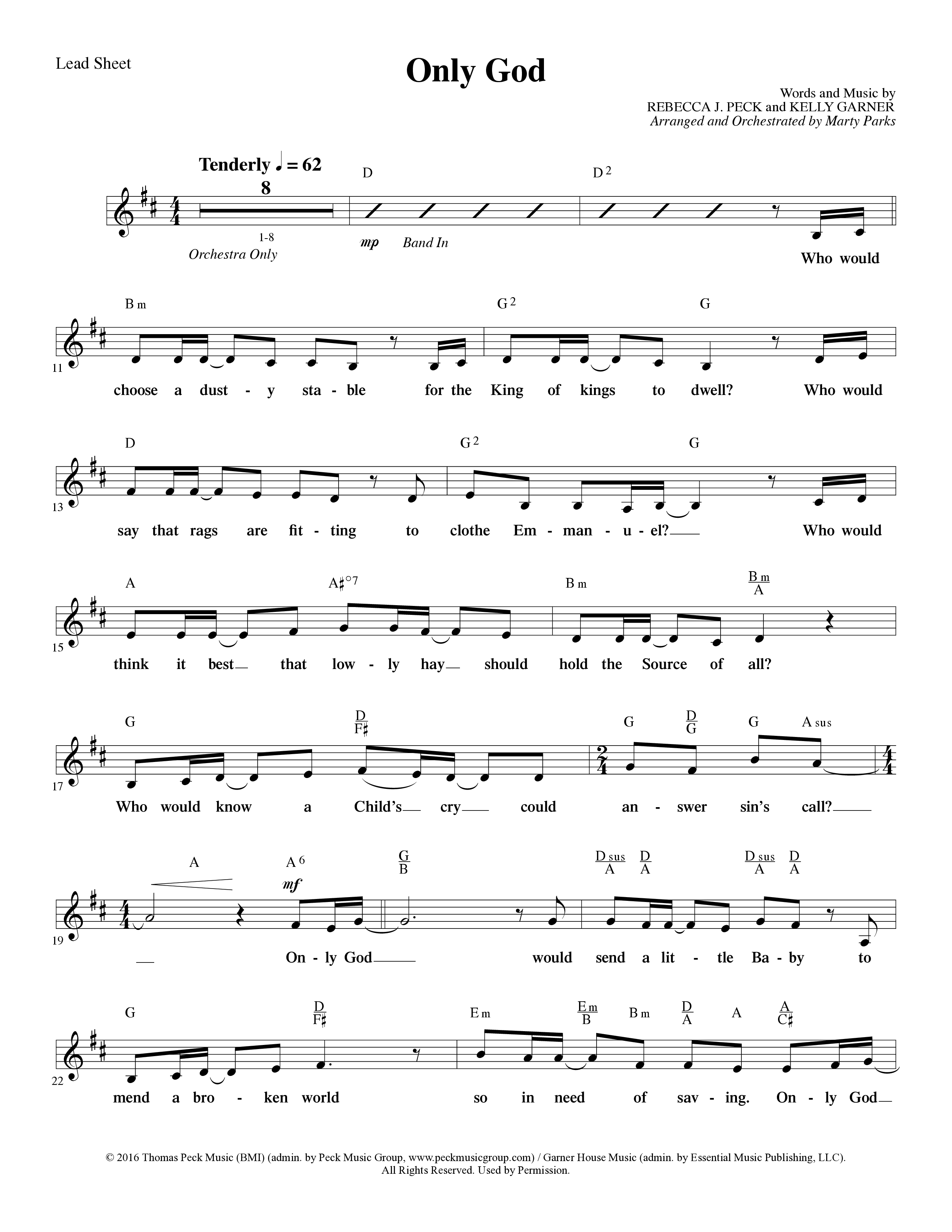 Holding On To Christmas (9 Song Choral Collection) Song 8 (Lead & Chords) (Word Music Choral / Arr. Marty Parks)