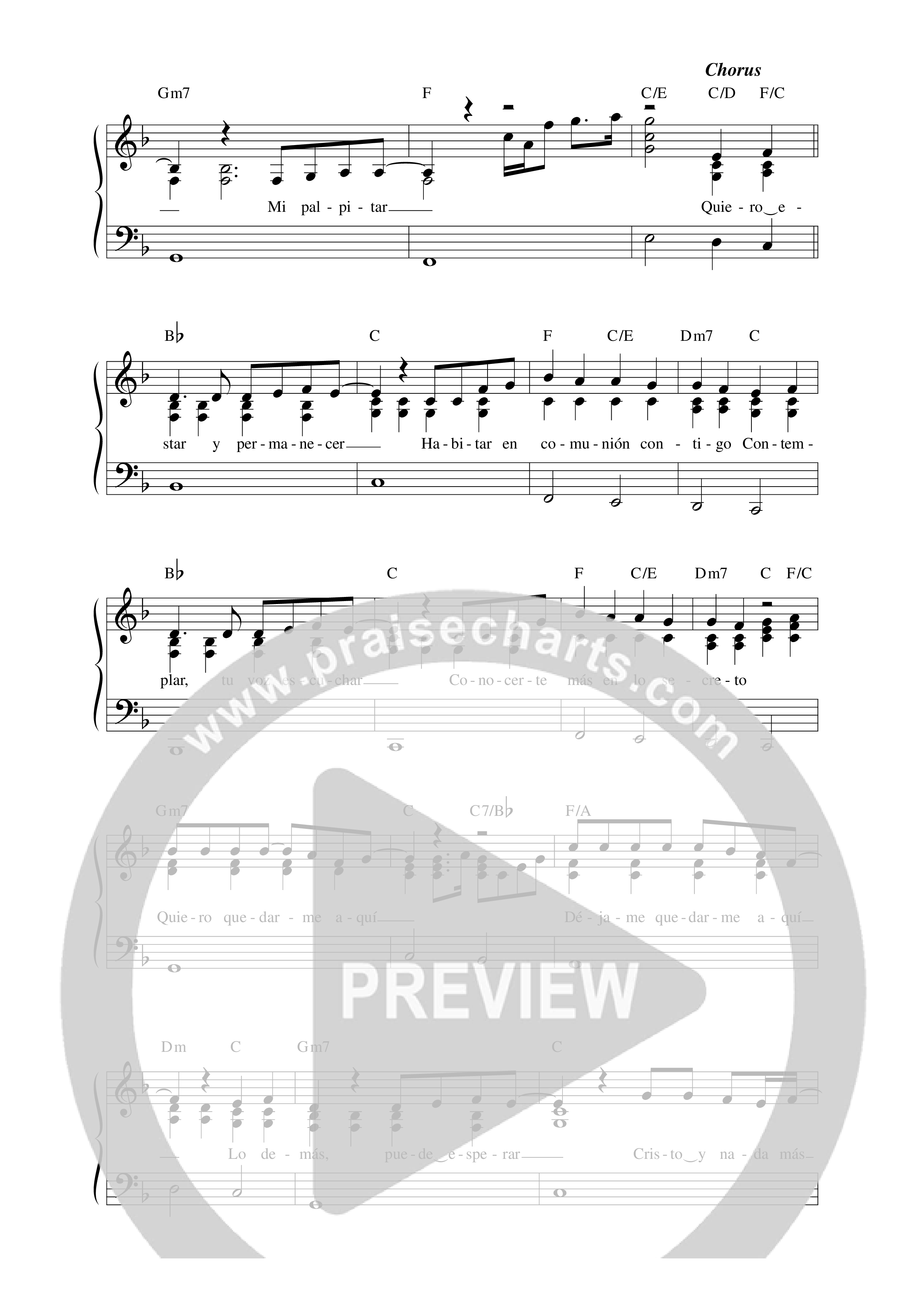 Cristo Y Nada Más Lead Sheet Melody (Aline Barros)