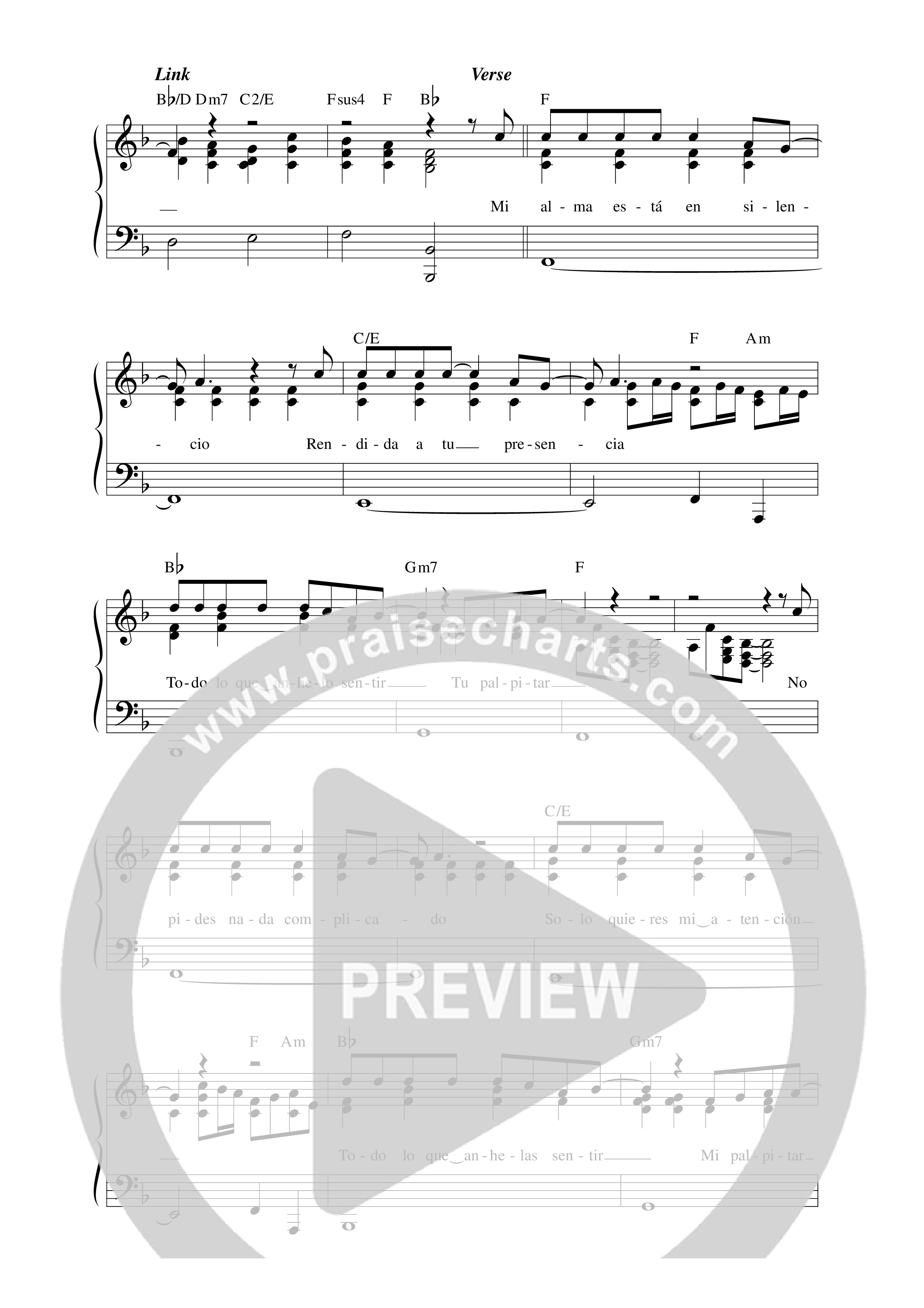 Cristo Y Nada Más Lead Sheet Melody (Aline Barros)
