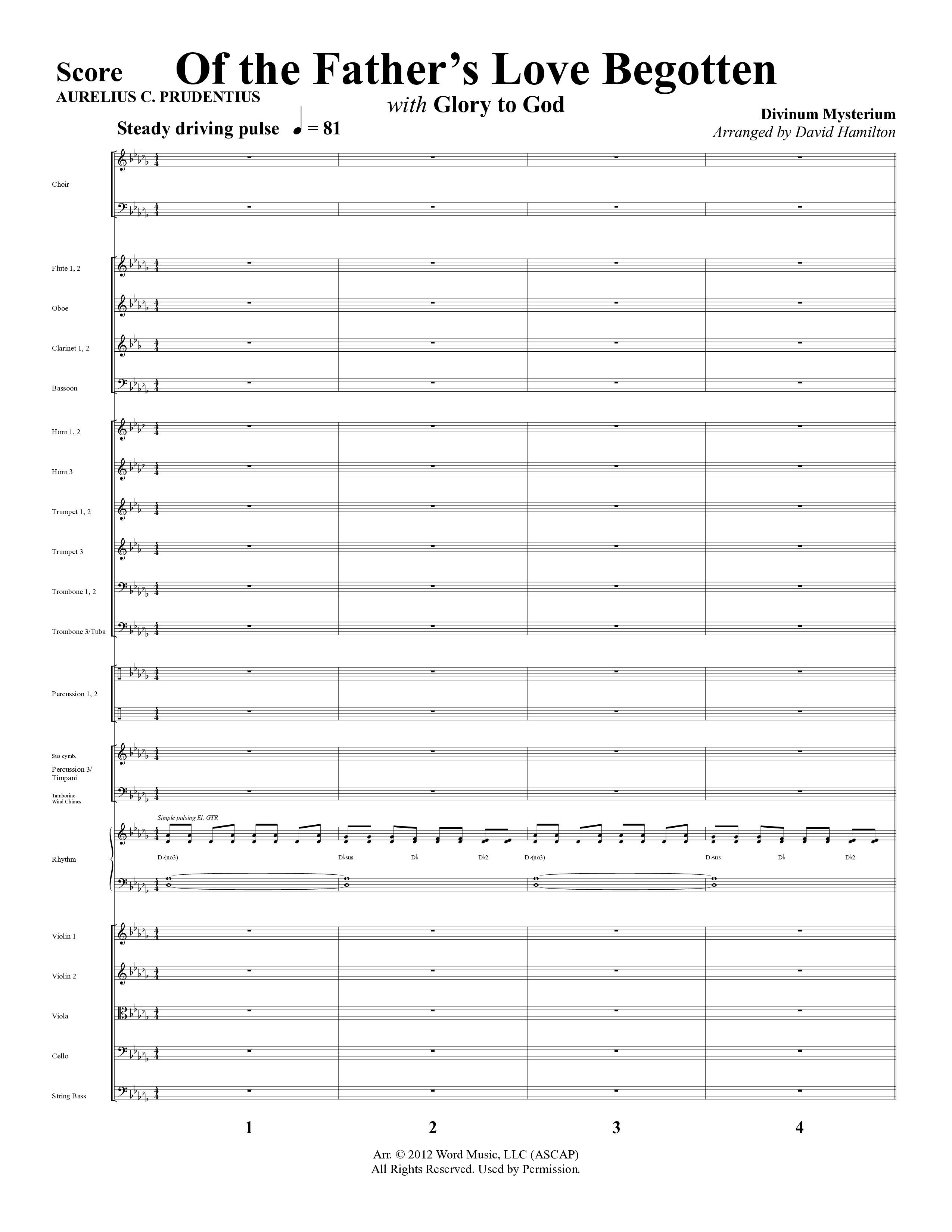 Hope Arriving (6 Song Choral Collection) Orchestrations (SATB) (Word Music Choral / Arr. David Hamilton)