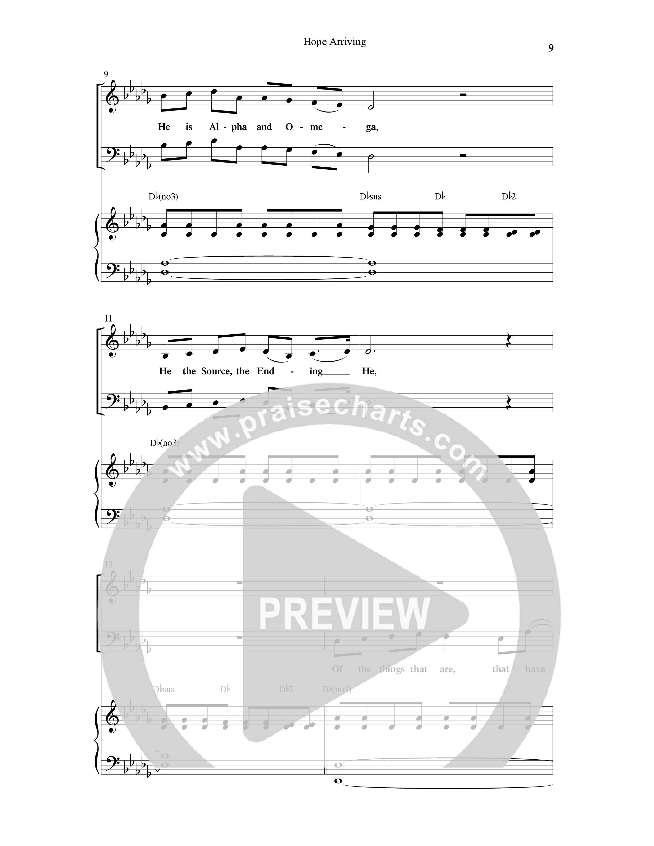 Hope Arriving (6 Song Choral Collection) Song 2 (Piano SATB) (Word Music Choral / Arr. David Hamilton)