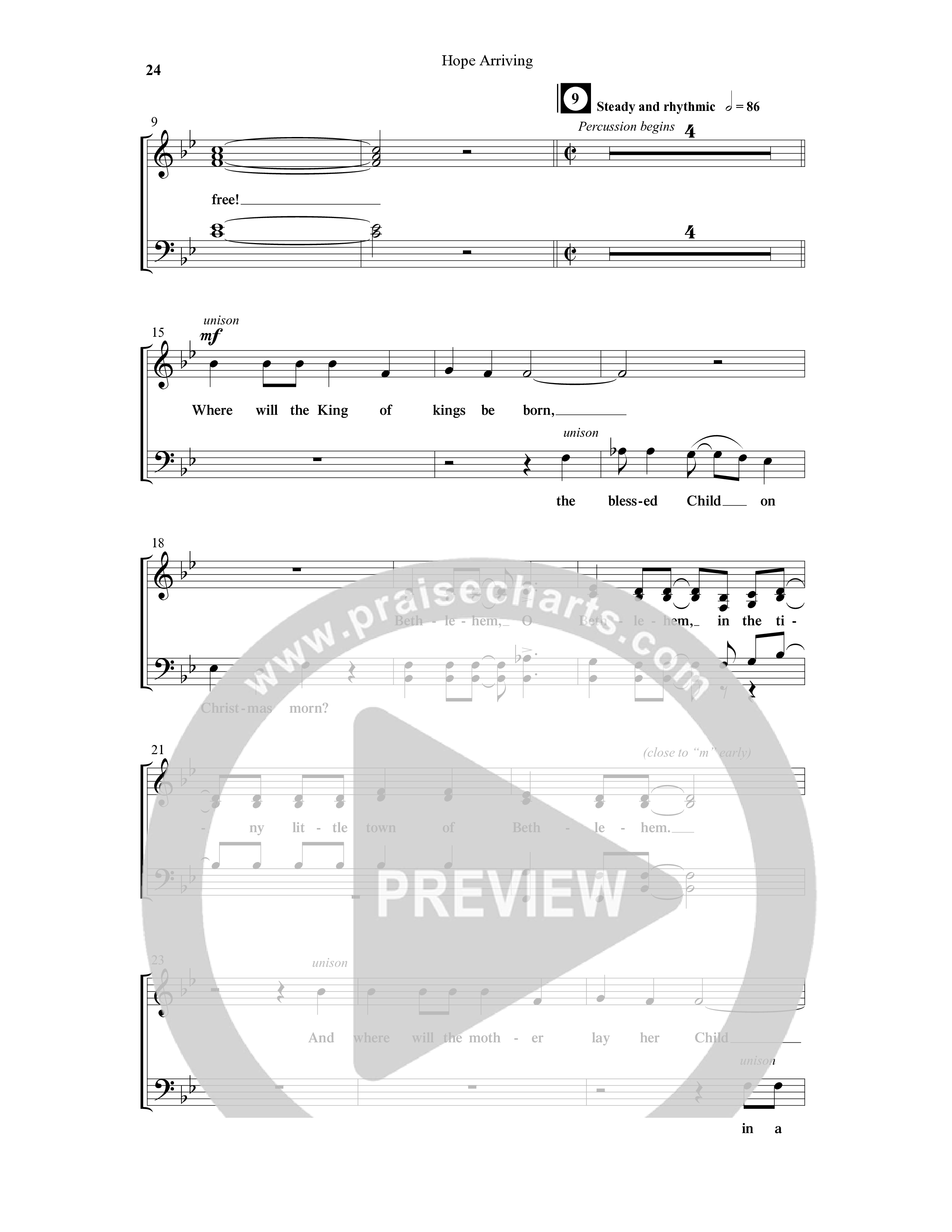 Hope Arriving (6 Song Choral Collection) Song 3 (Piano SATB) (Word Music Choral / Arr. David Hamilton)