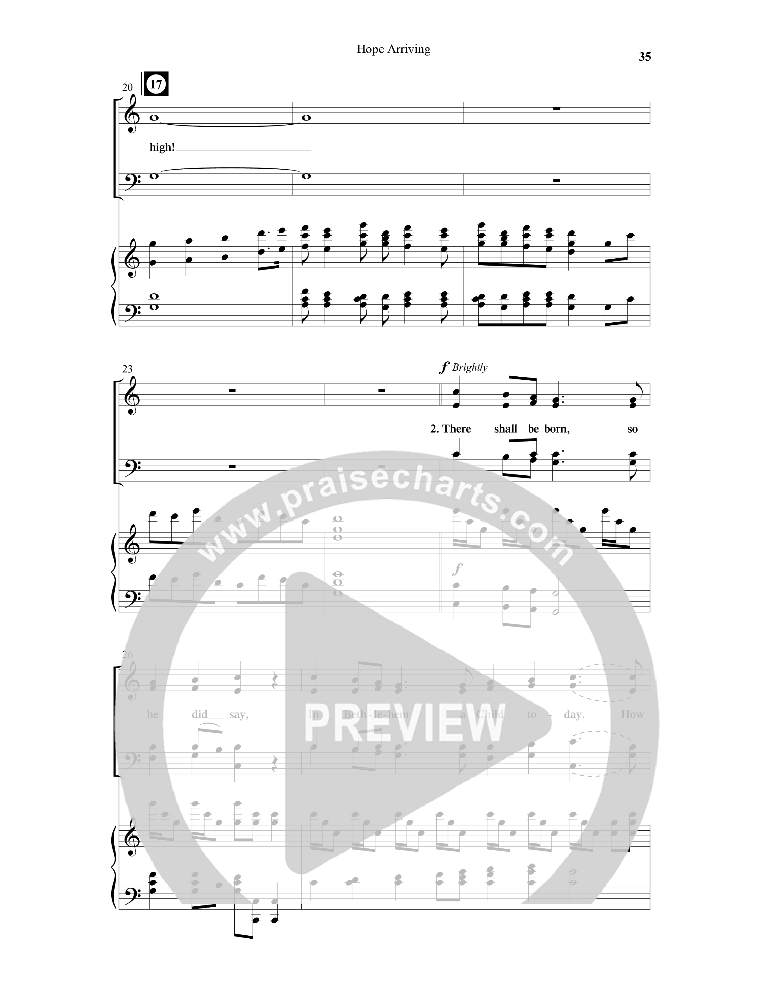Hope Arriving (6 Song Choral Collection) Song 4 (Piano SATB) (Word Music Choral / Arr. David Hamilton)