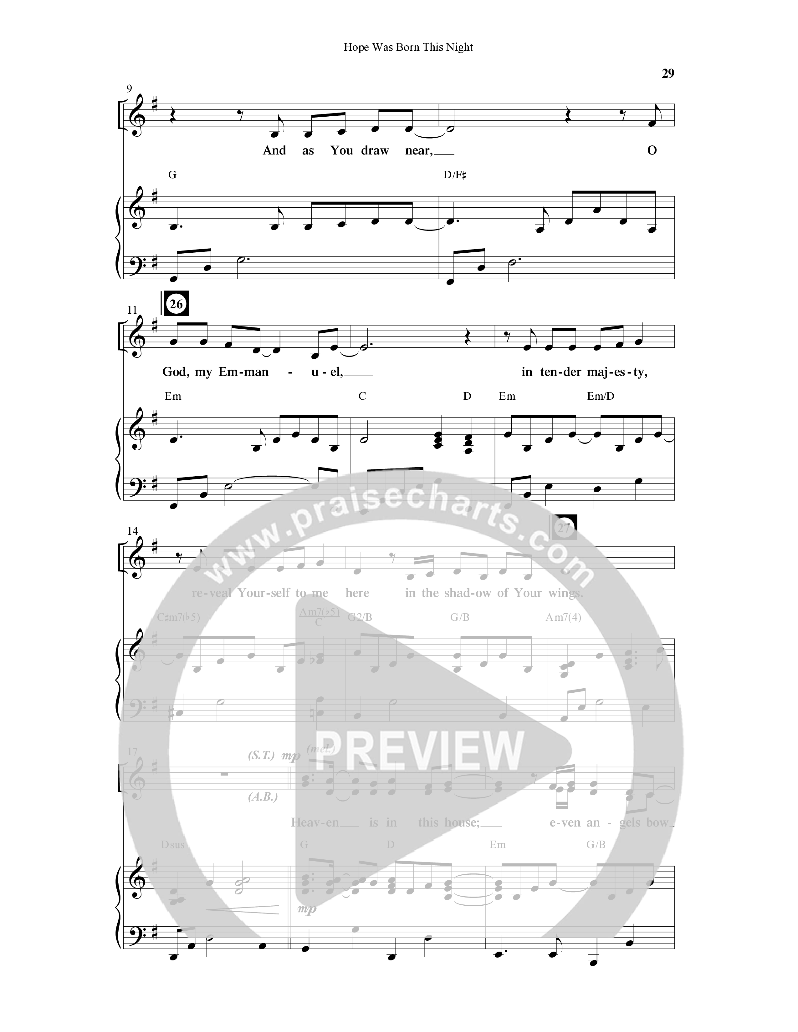 Hope Was Born This Night (6 Song Choral Collection) Song 4 (Piano SATB) (Word Music Choral)