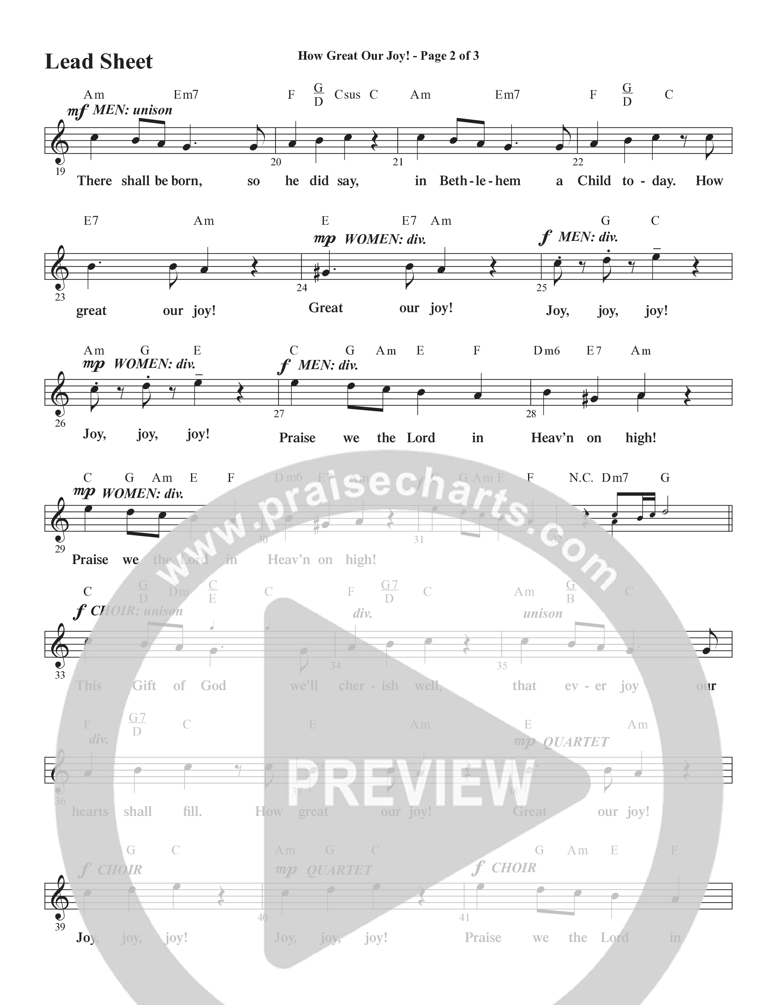 How Great Our Joy (10 Song Choral Collection) Lead & Chords Collection (Word Music Choral / Arr. Marty Parks)