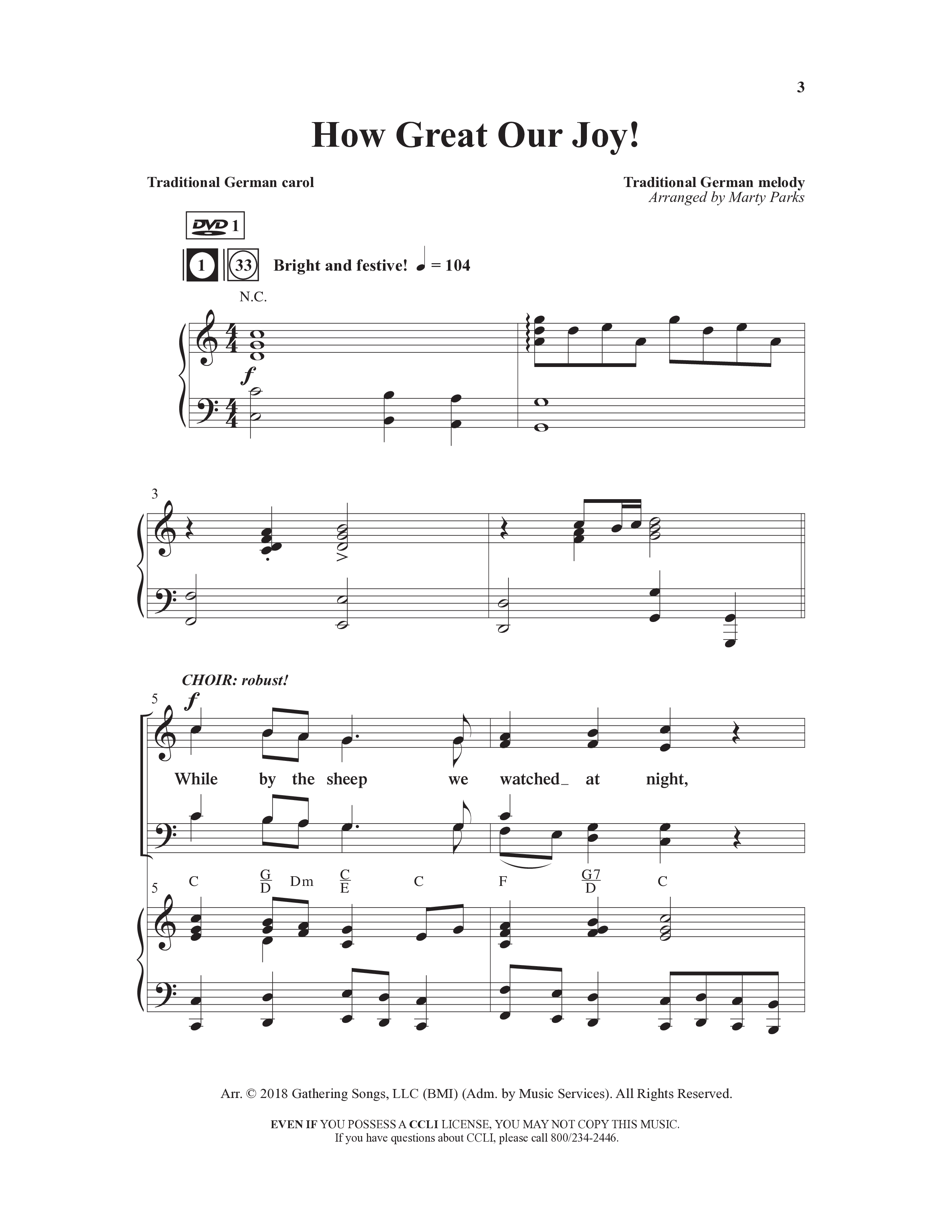 How Great Our Joy (10 Song Choral Collection) Choral Book (Word Music Choral / Arr. Marty Parks)