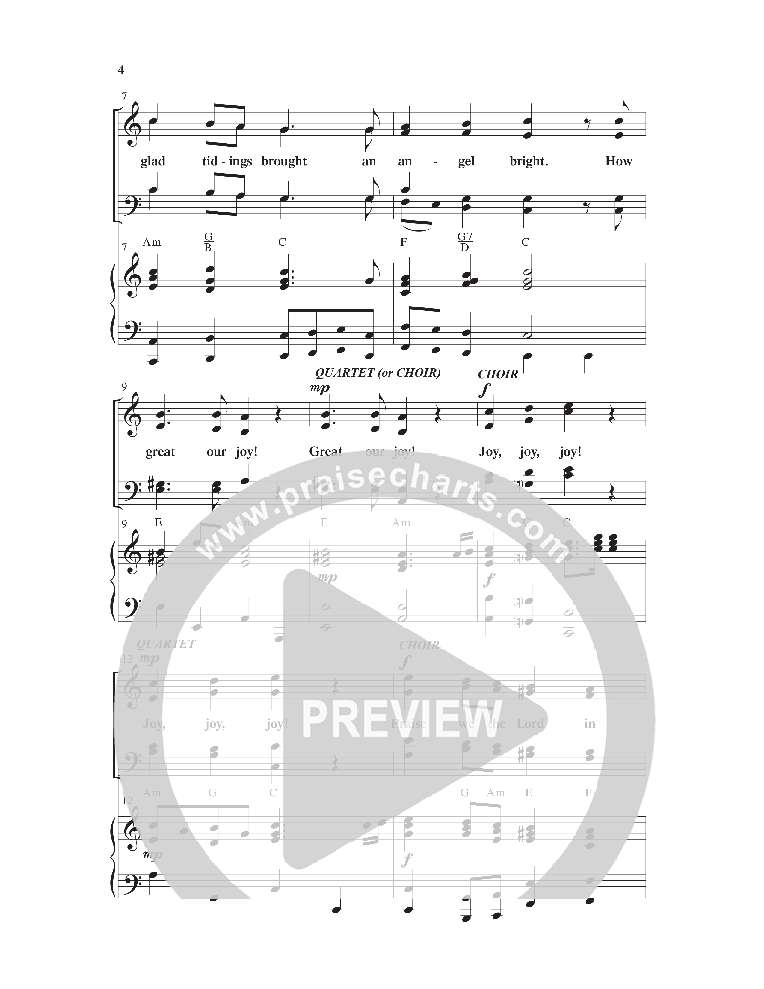 How Great Our Joy (10 Song Choral Collection) Song 1 (Piano SATB) (Word Music Choral / Arr. Marty Parks)