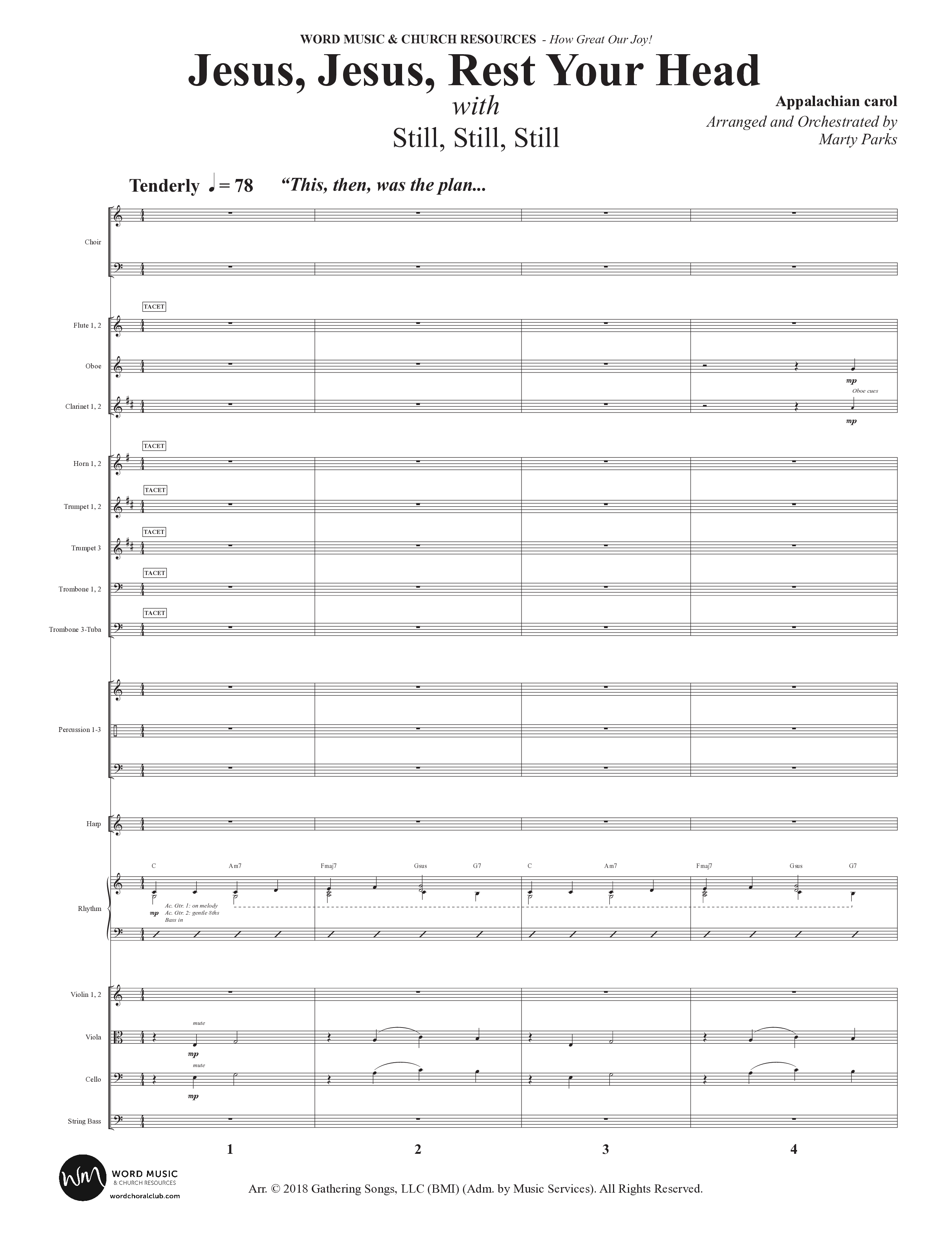 How Great Our Joy (10 Song Choral Collection) Song 5 (Orchestration) (Word Music Choral / Arr. Marty Parks)