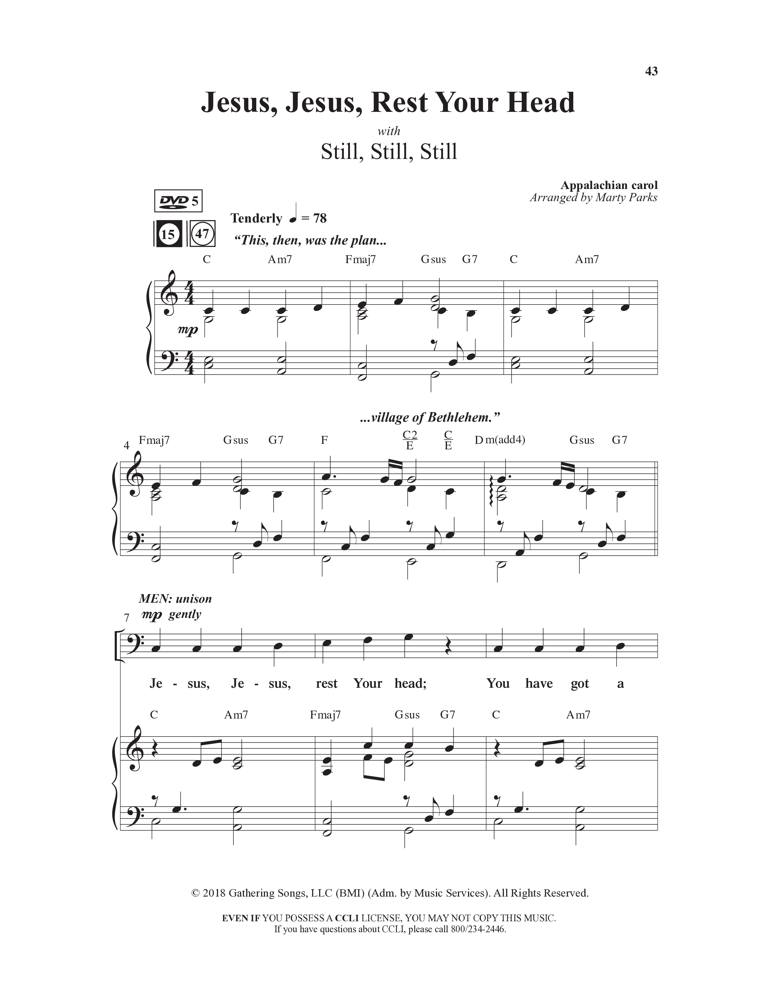 How Great Our Joy (10 Song Choral Collection) Song 5 (Piano SATB) (Word Music Choral / Arr. Marty Parks)