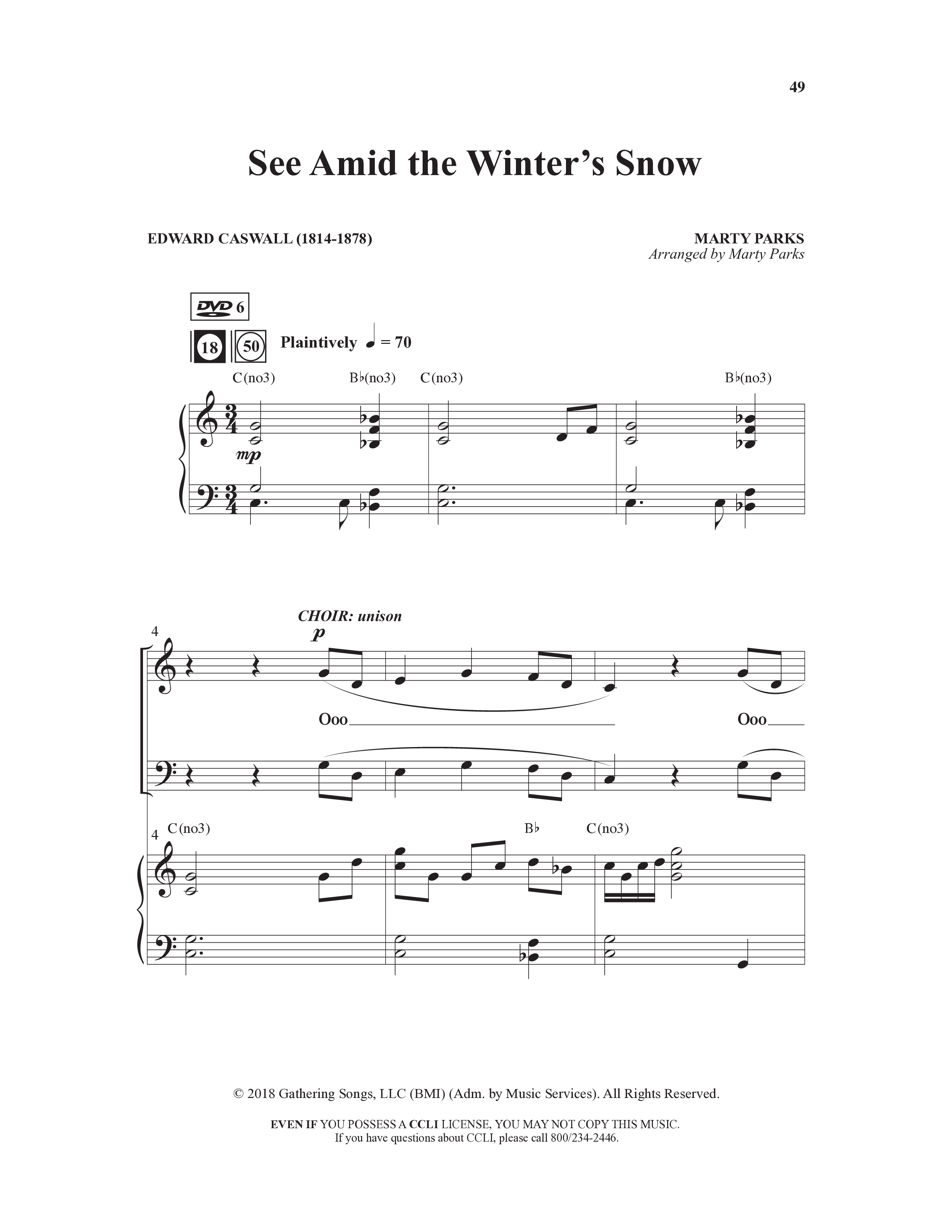 How Great Our Joy (10 Song Choral Collection) Song 6 (Piano SATB) (Word Music Choral / Arr. Marty Parks)