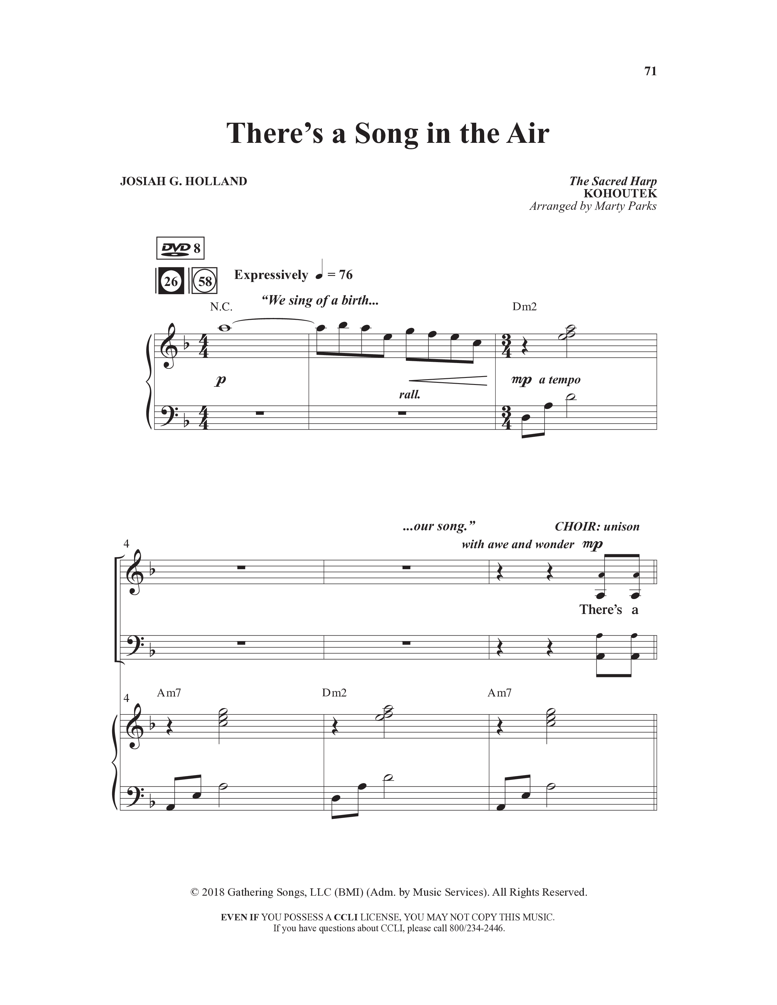 How Great Our Joy (10 Song Choral Collection) Song 8 (Piano SATB) (Word Music Choral / Arr. Marty Parks)