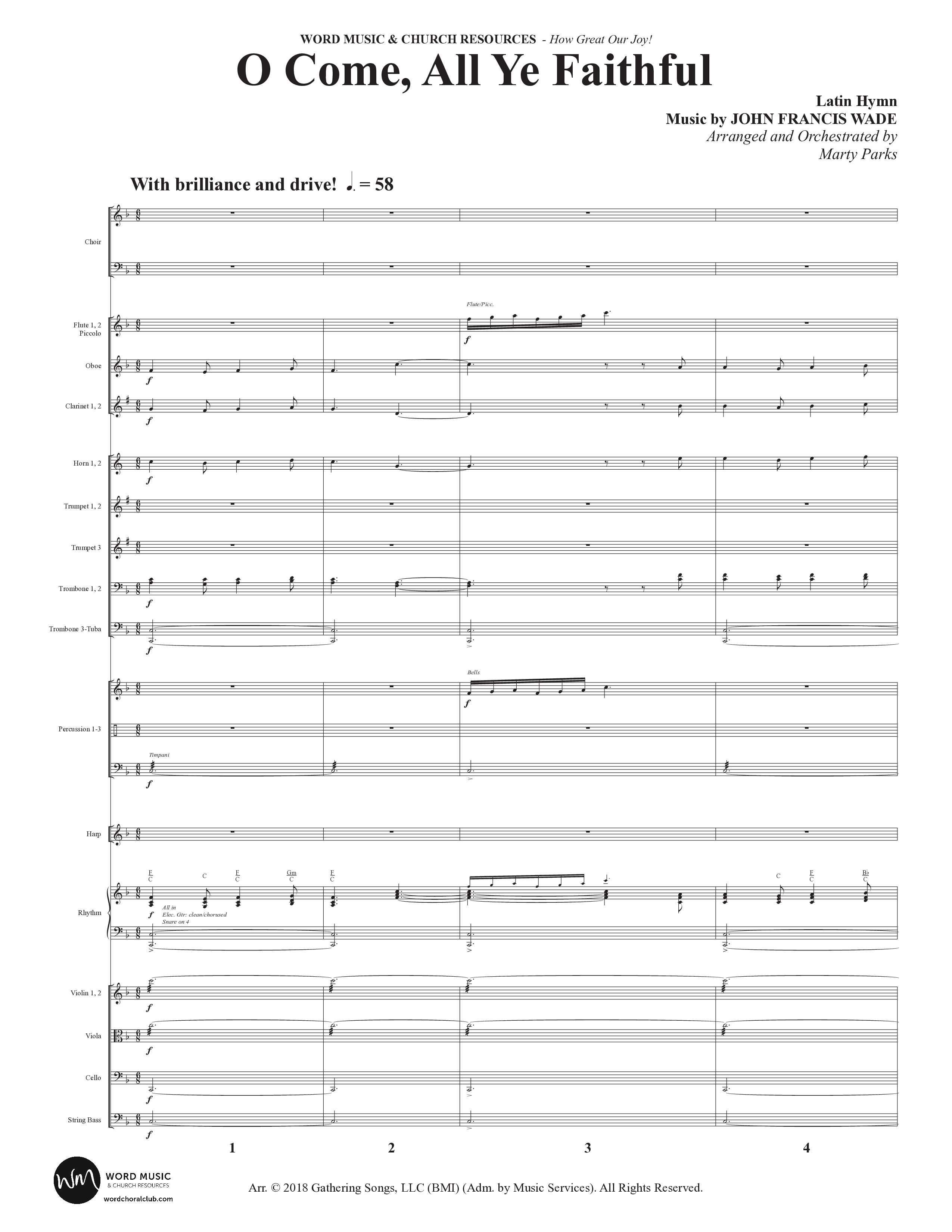 How Great Our Joy (10 Song Choral Collection) Song 9 (Orchestration) (Word Music Choral / Arr. Marty Parks)